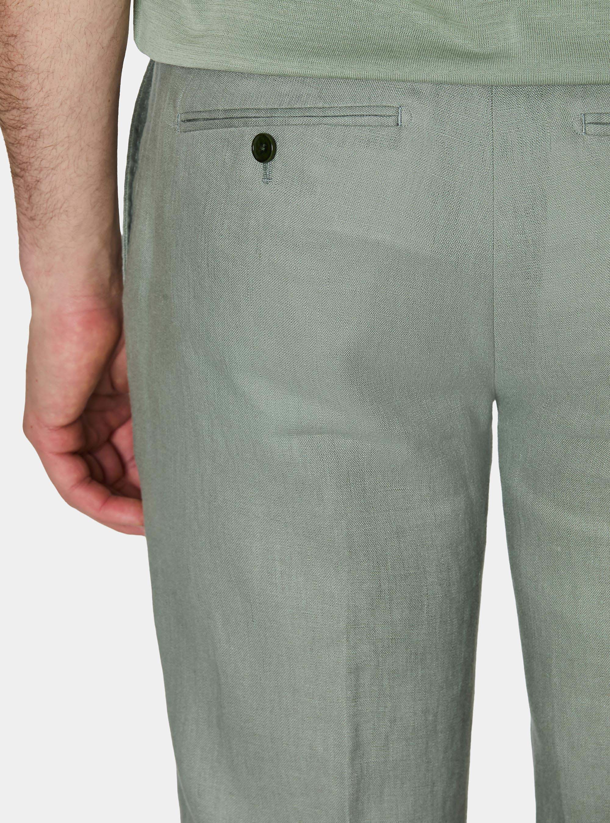 Anzughose aus reinem Leinen, SALVIA 0602C