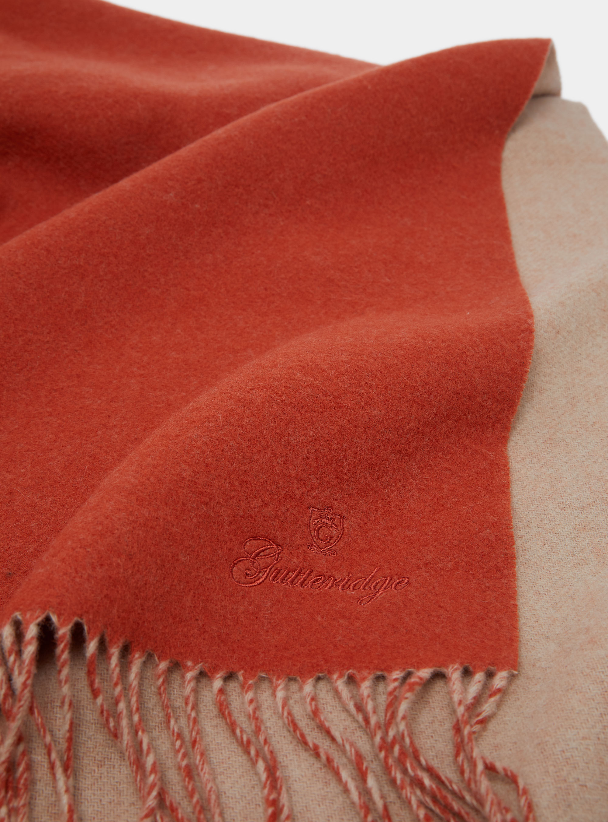 Tela escocesa con mezcla de cachemira, ARCILLA