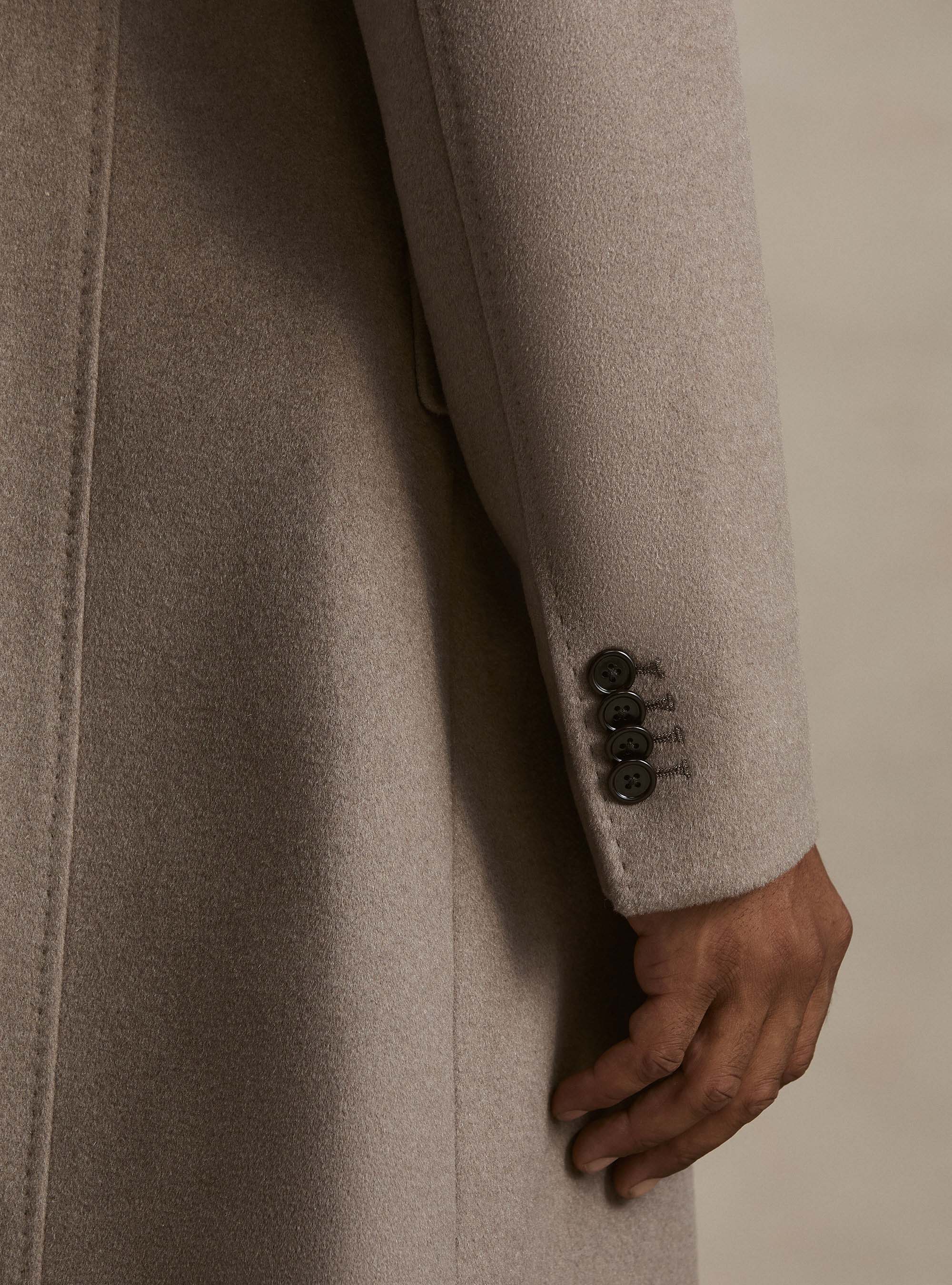 Single-breasted wool and cashmere coat, FANGO 0555C