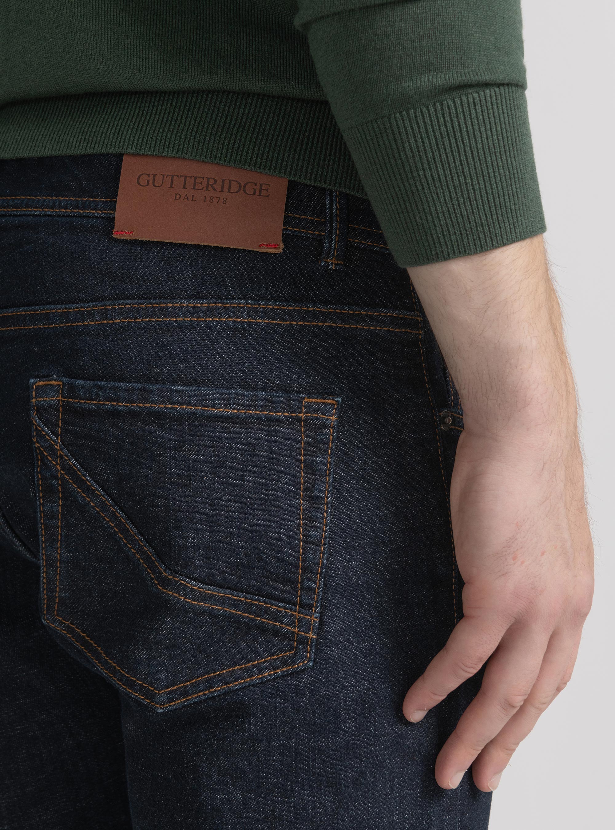 Denim rinse wash, BLU NAVY