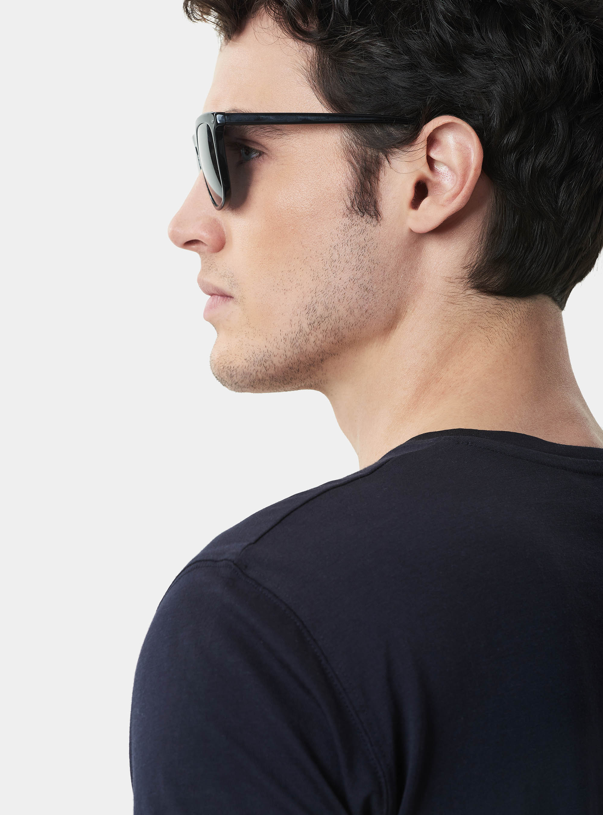 Maglietta con taschino in jersey di Cotone Supima, BLU NAVY