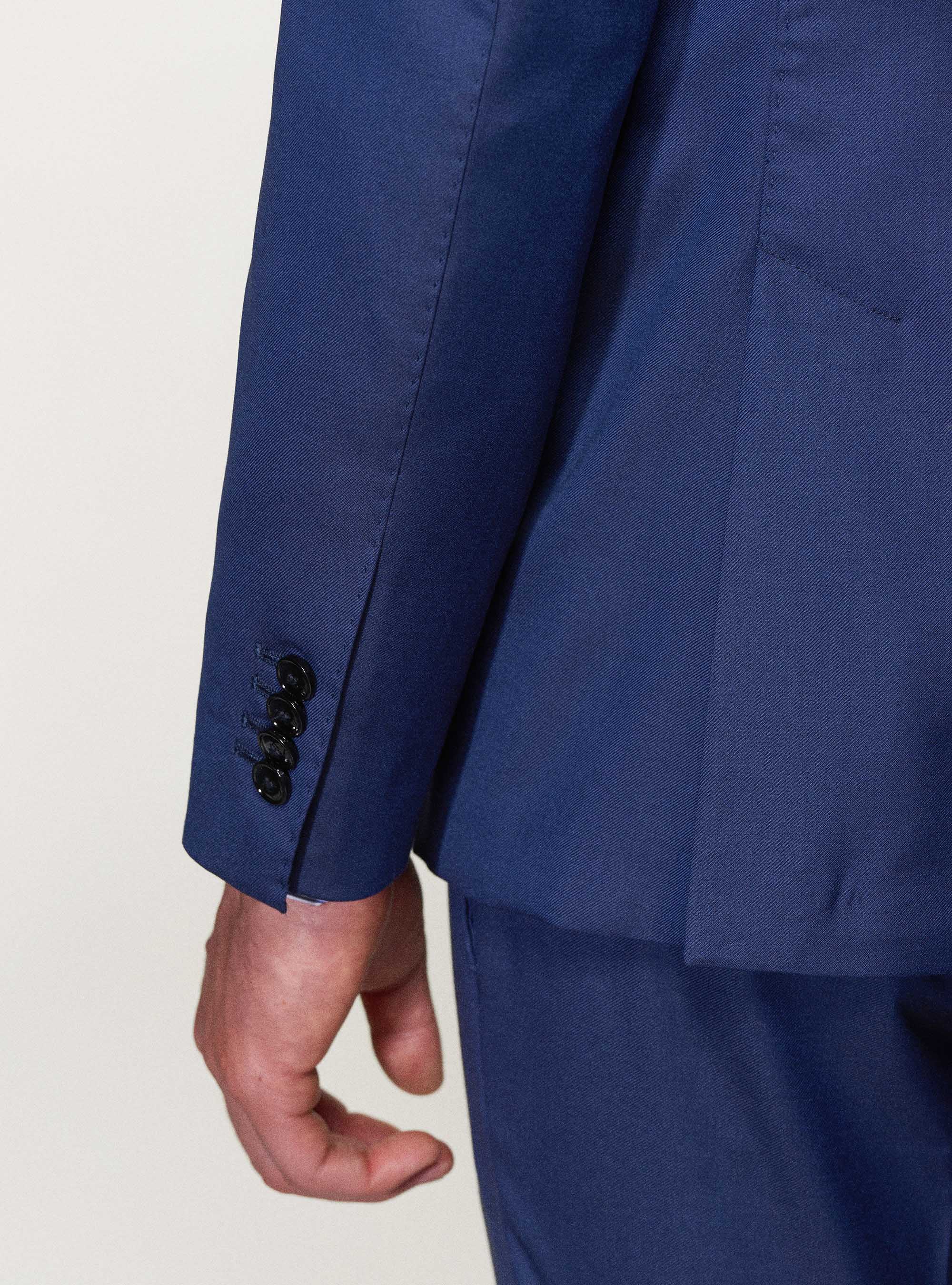 Giacca per abito in pura lana superfine 110's Vitale Barberis Canonico, BASALTO