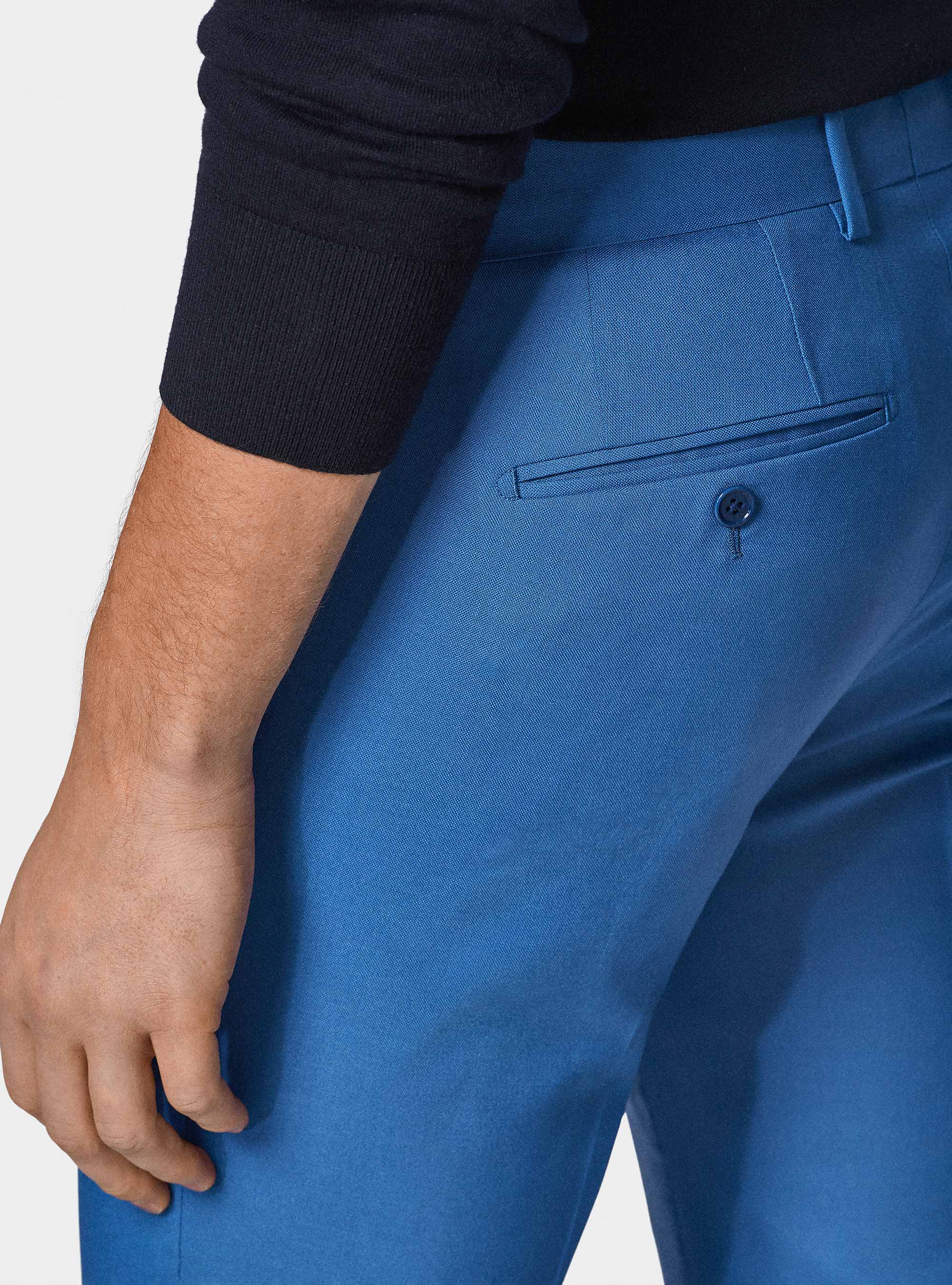 Pure wool suit trousers Vitale Barberis Canonico, 0226C CERULEO