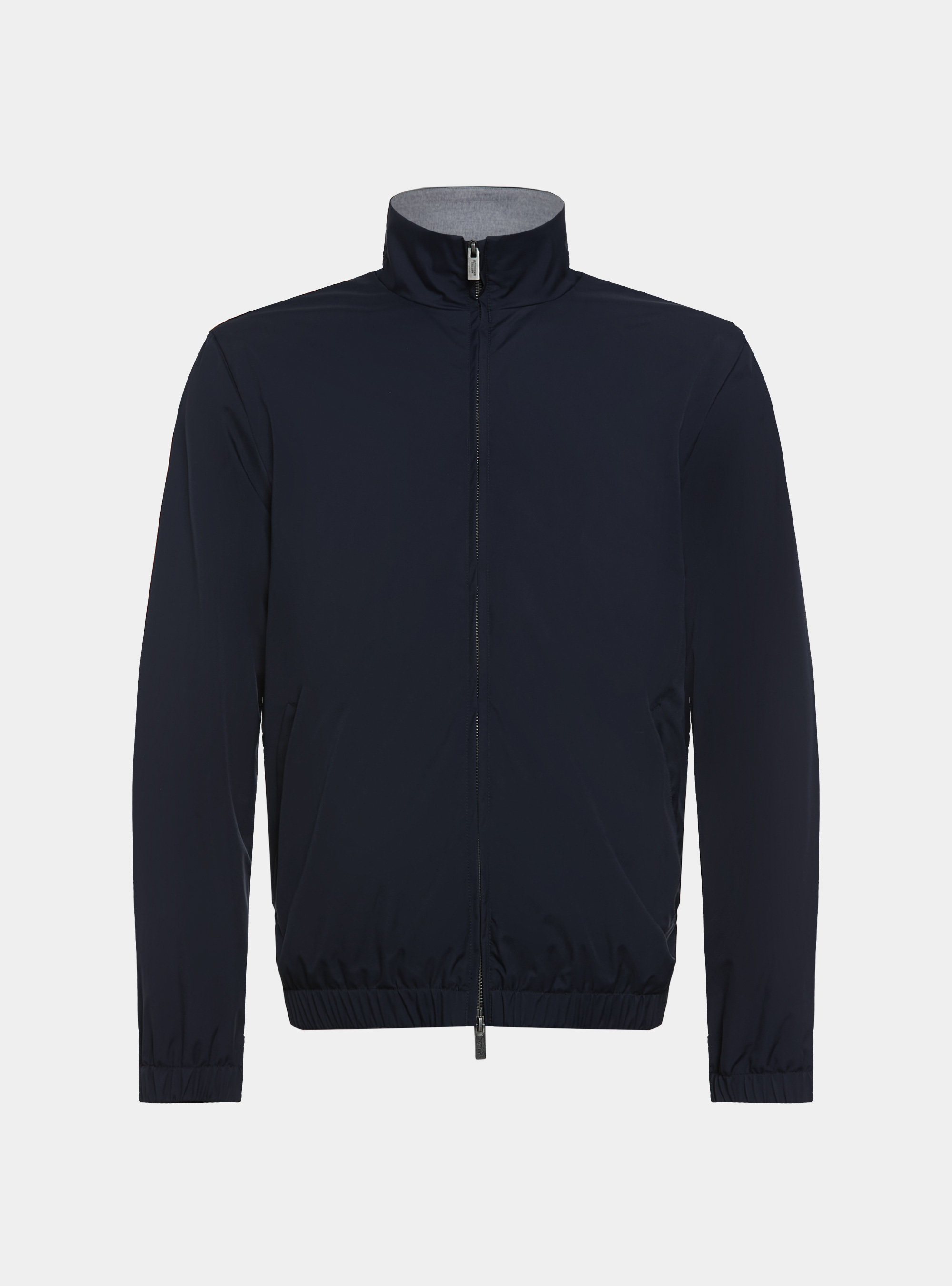 Cazadora forrada de punto de cachemira, AZUL MARINO