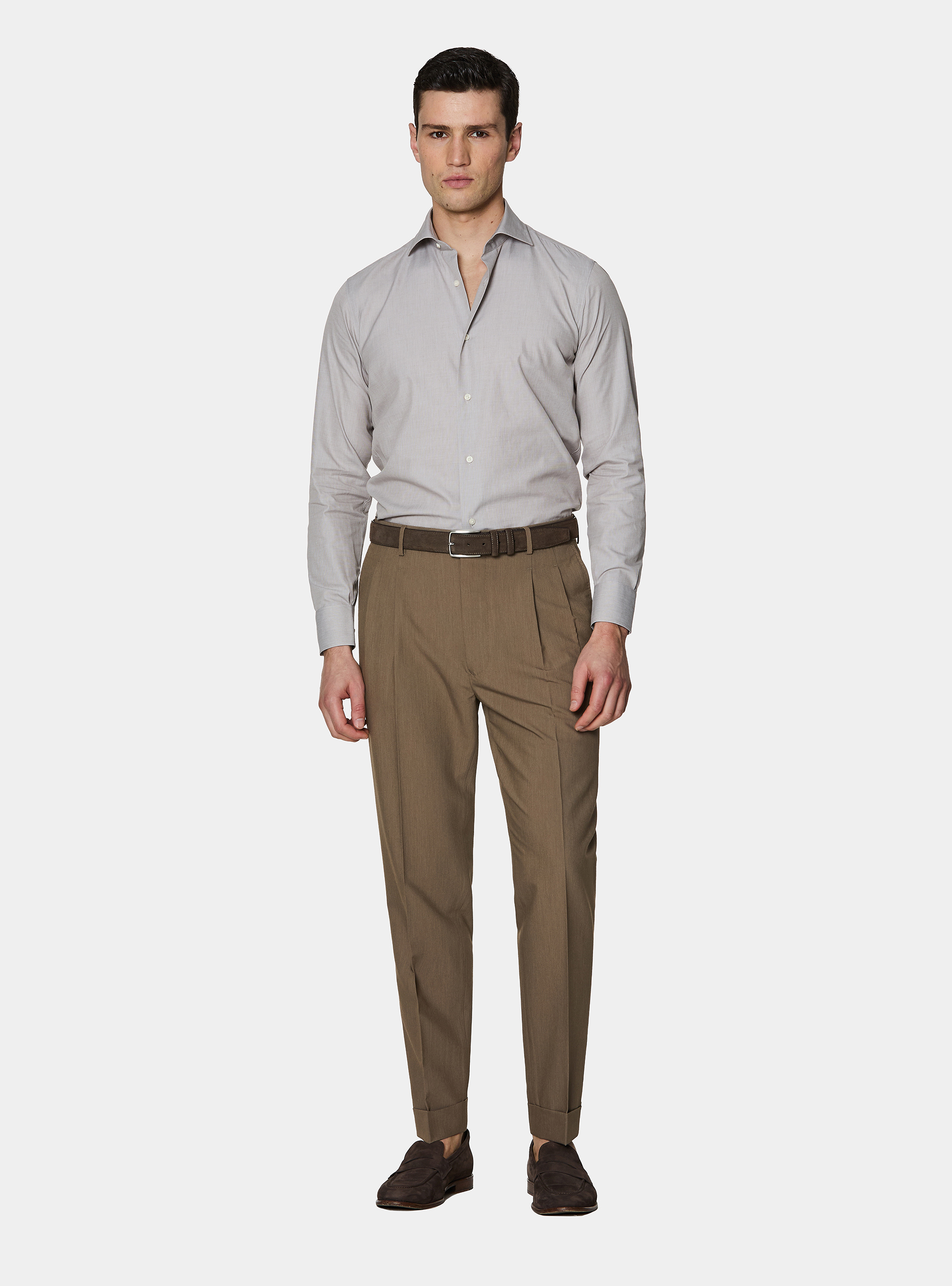 Chemise en coton fil &agrave; fil, BOUE