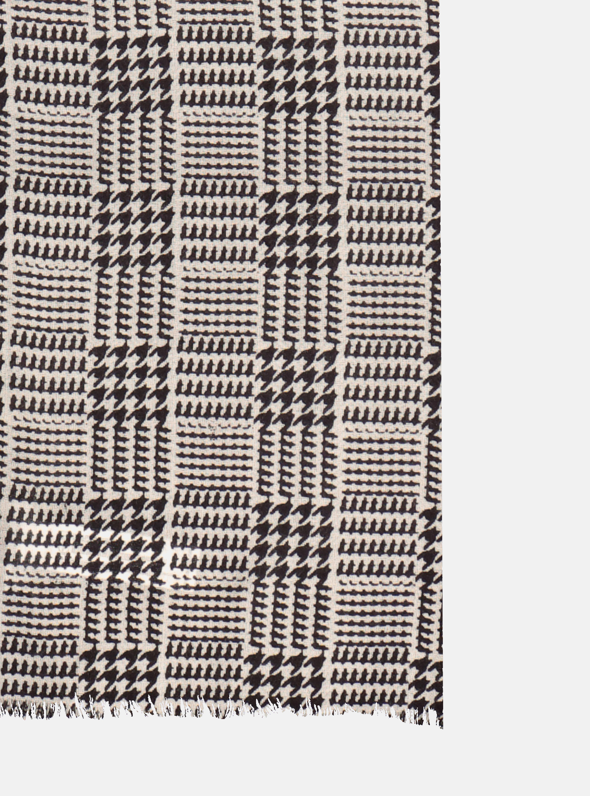 &Eacute;charpe en laine patchwork, NOIR