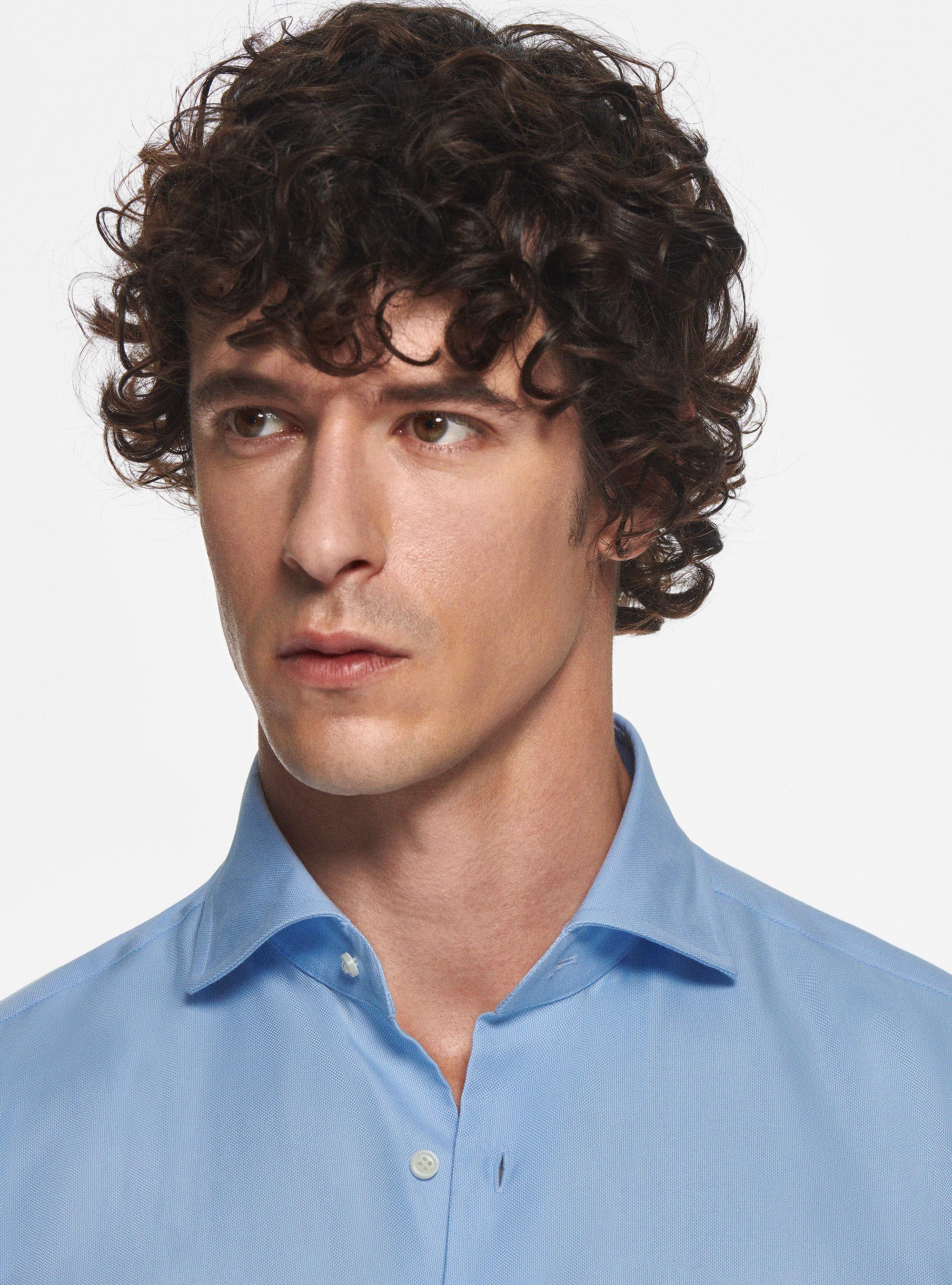 Cotton oxford shirt, LIGHT BLUE