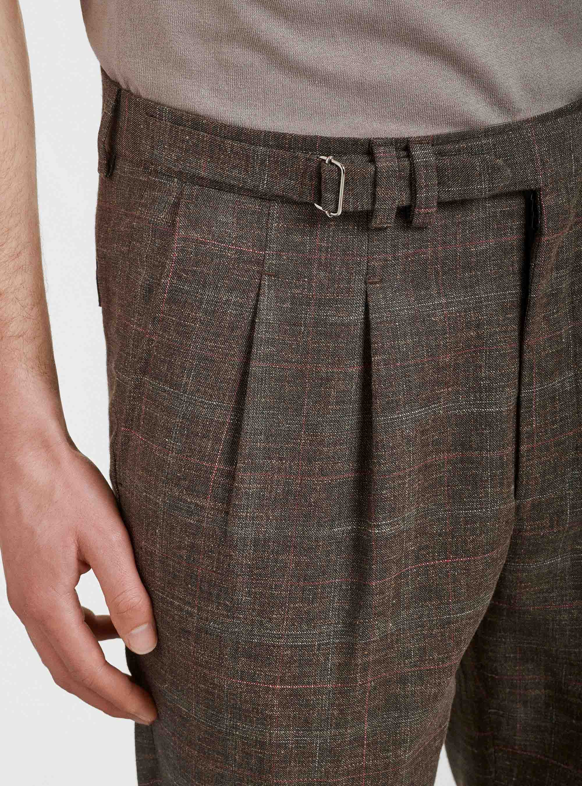 Pantaloni per abito in lana cotone e lino Marlane, KAKY 0612C