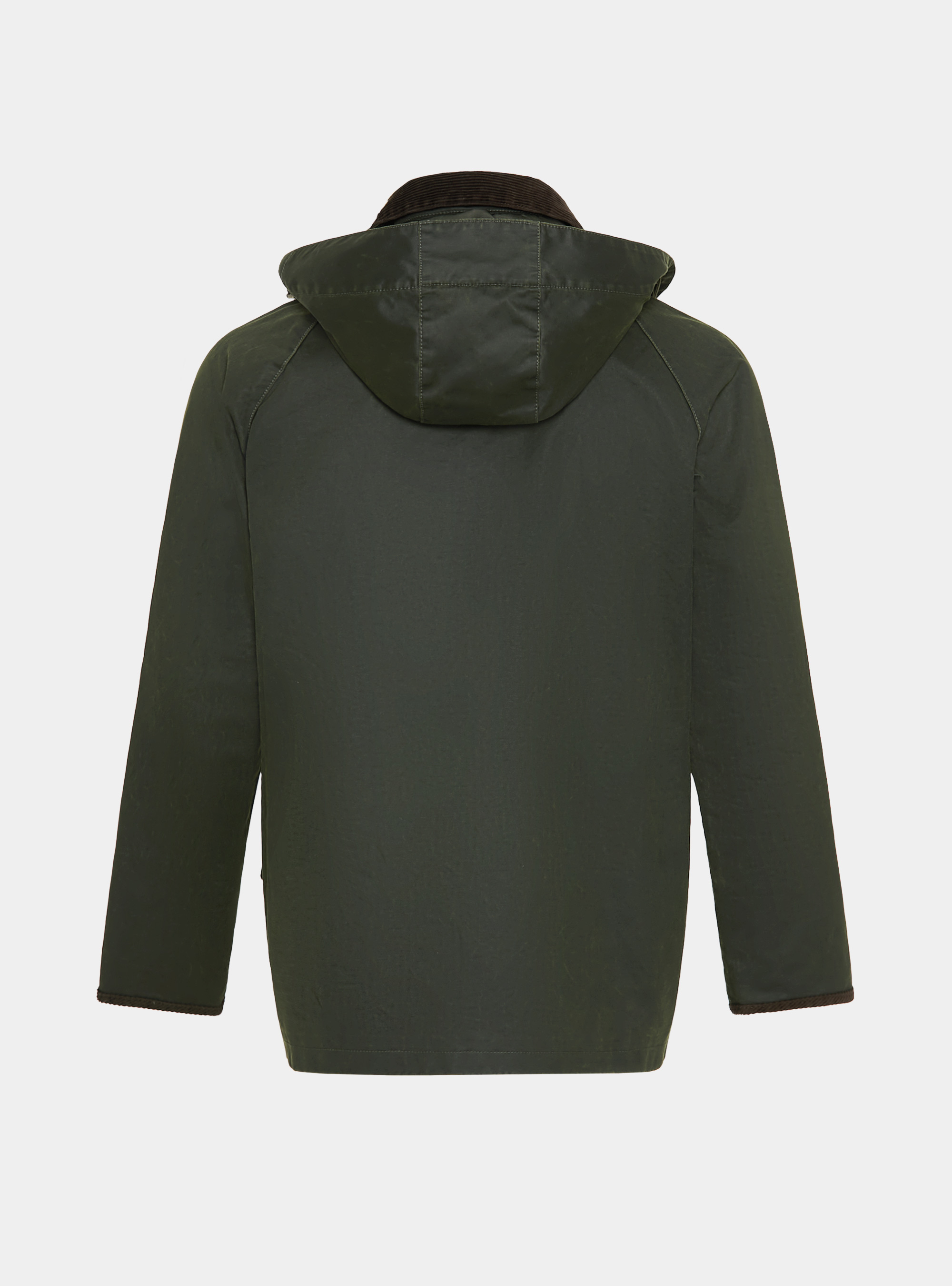 Chaqueta encerada en mezcla de algodón, VERDE