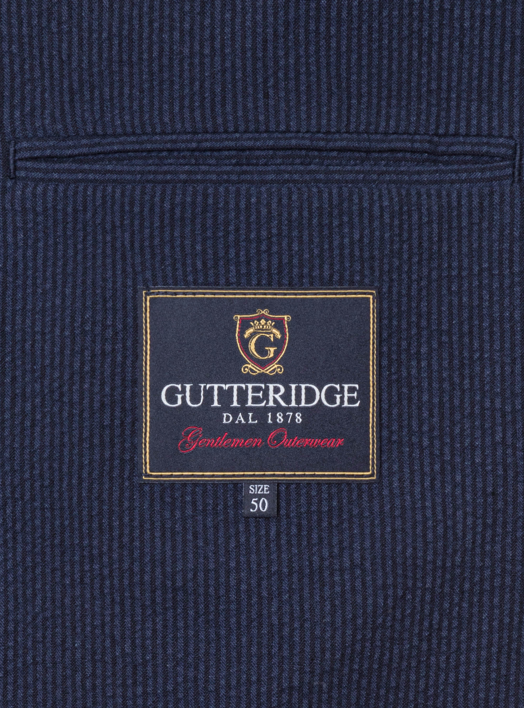 Bomber seersucker, BLU NAVY