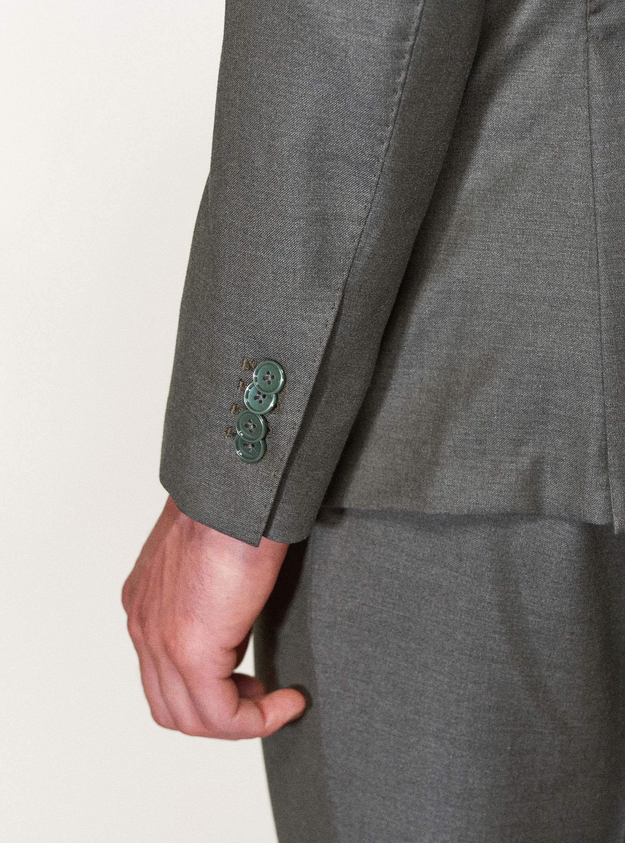 Giacca per abito in pura lana superfine 110's Vitale Barberis Canonico, VERDE