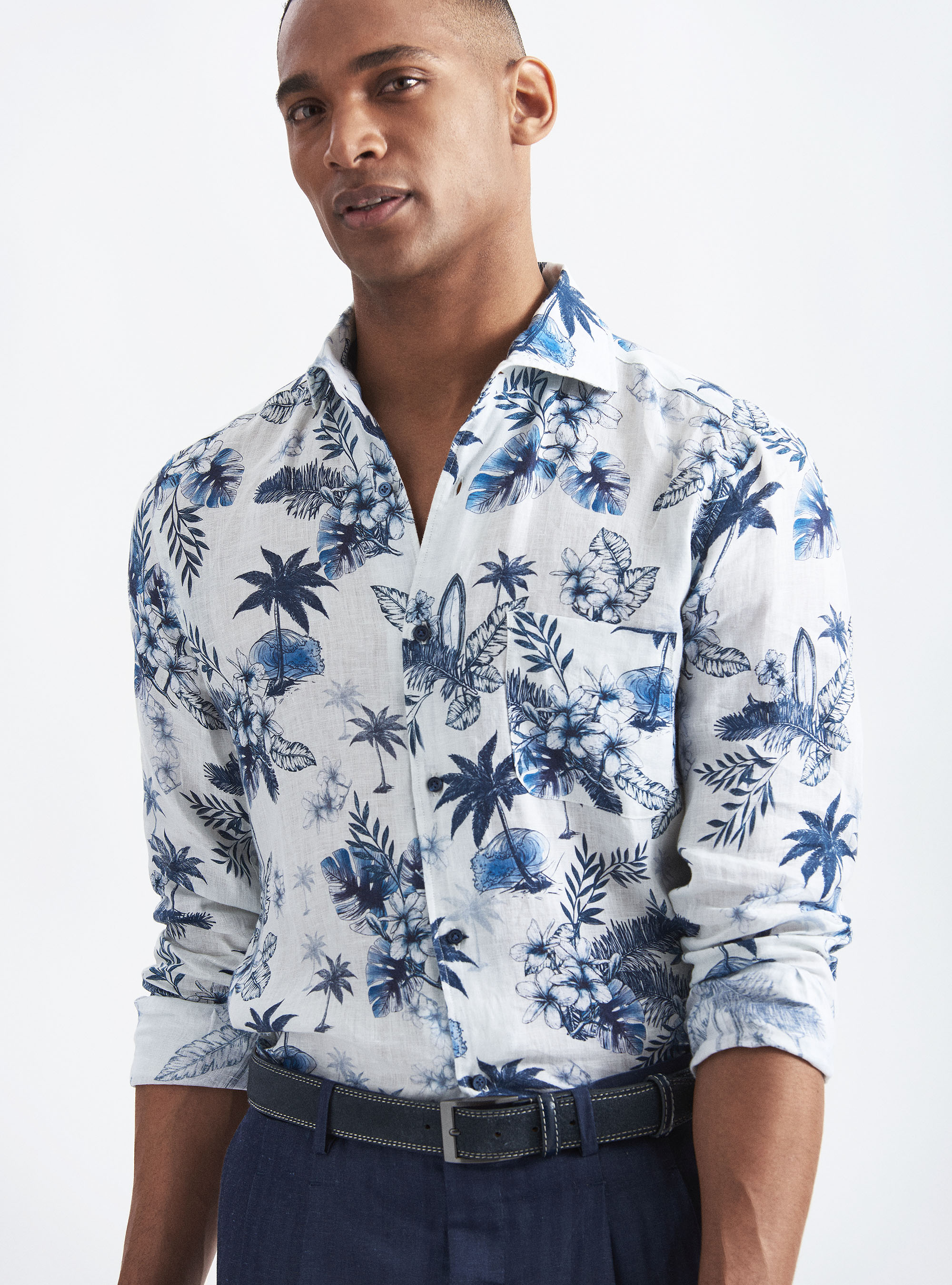camicia fiori