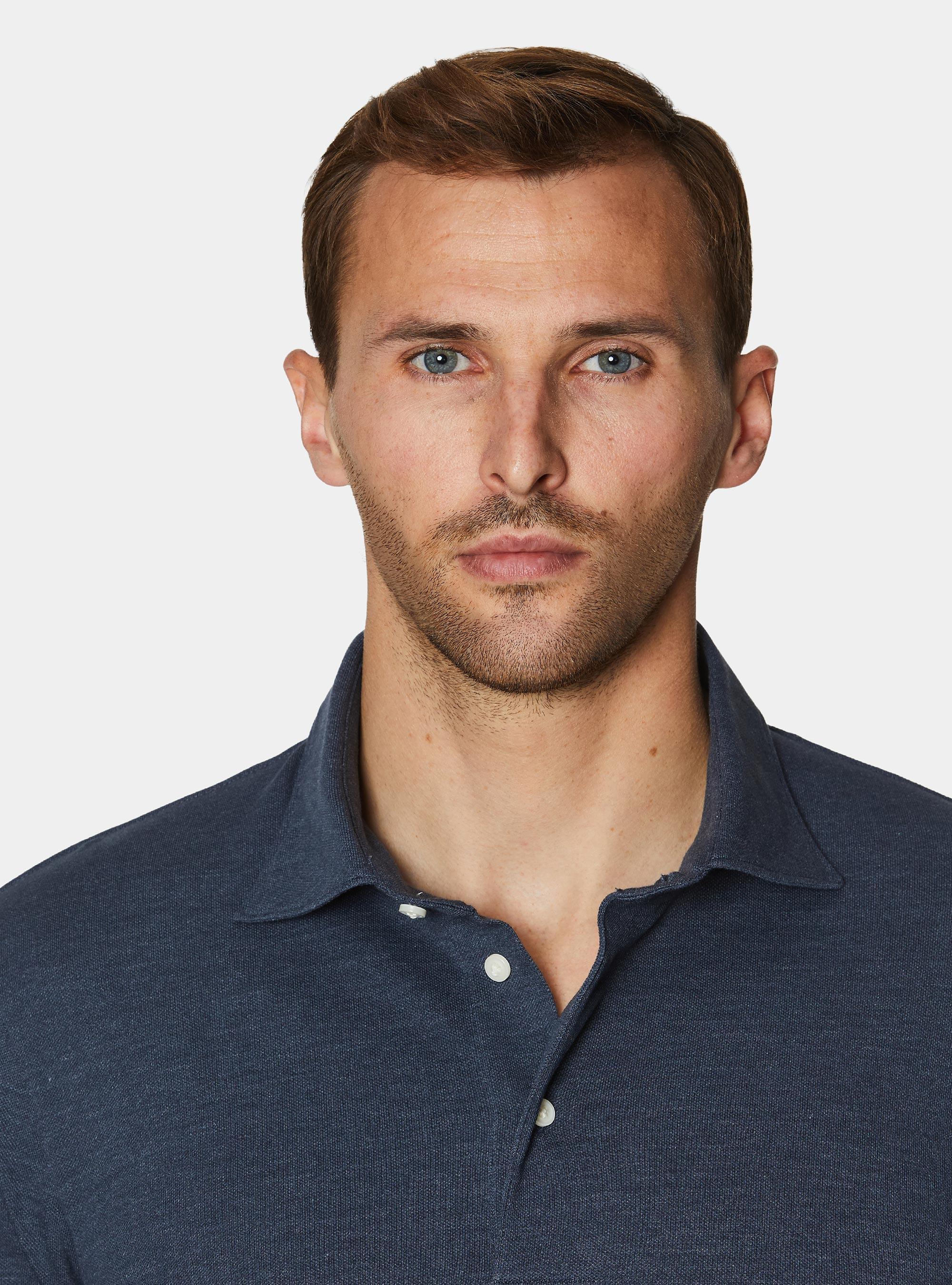 GT01 stretch pique polo shirt, INK