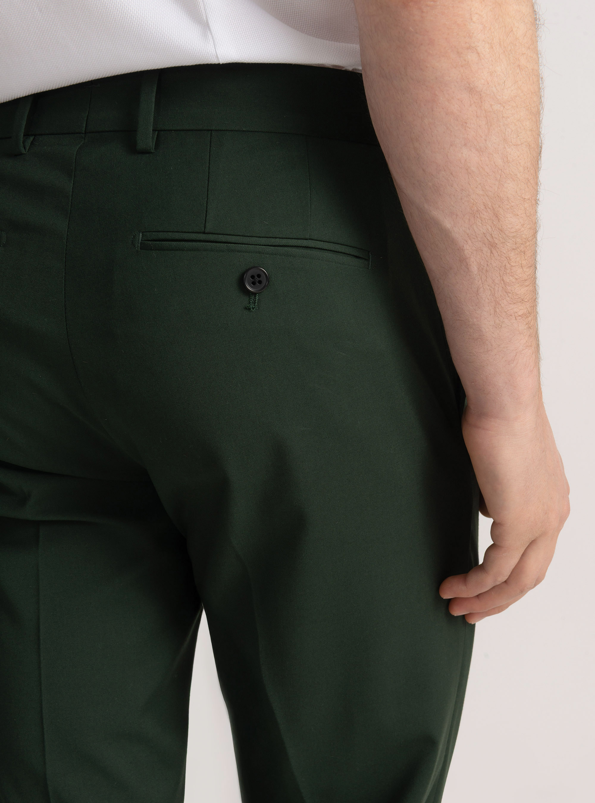 Pantaloni per abito slim fit, VERDE