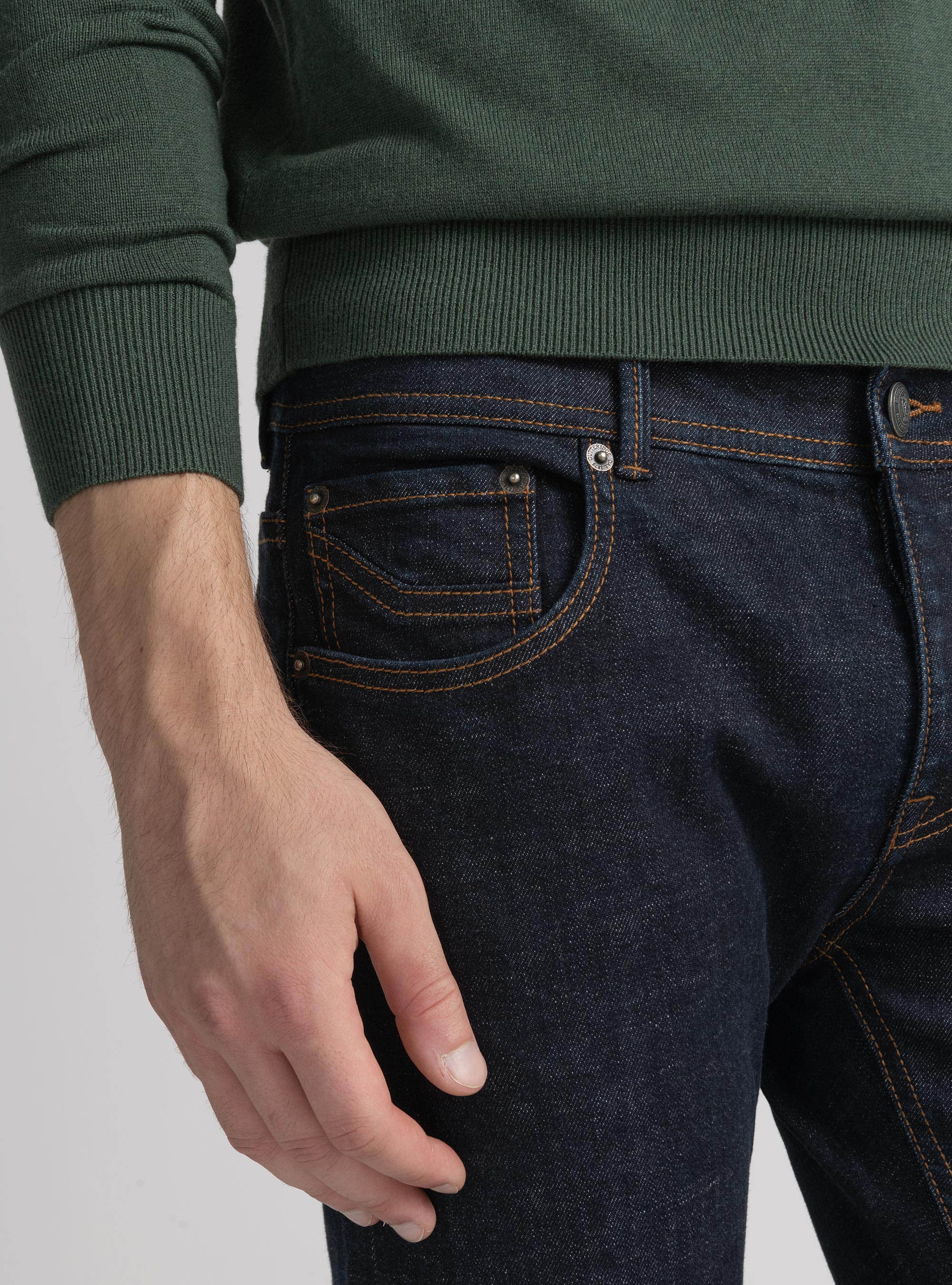 Denim rinse wash, BLU NAVY