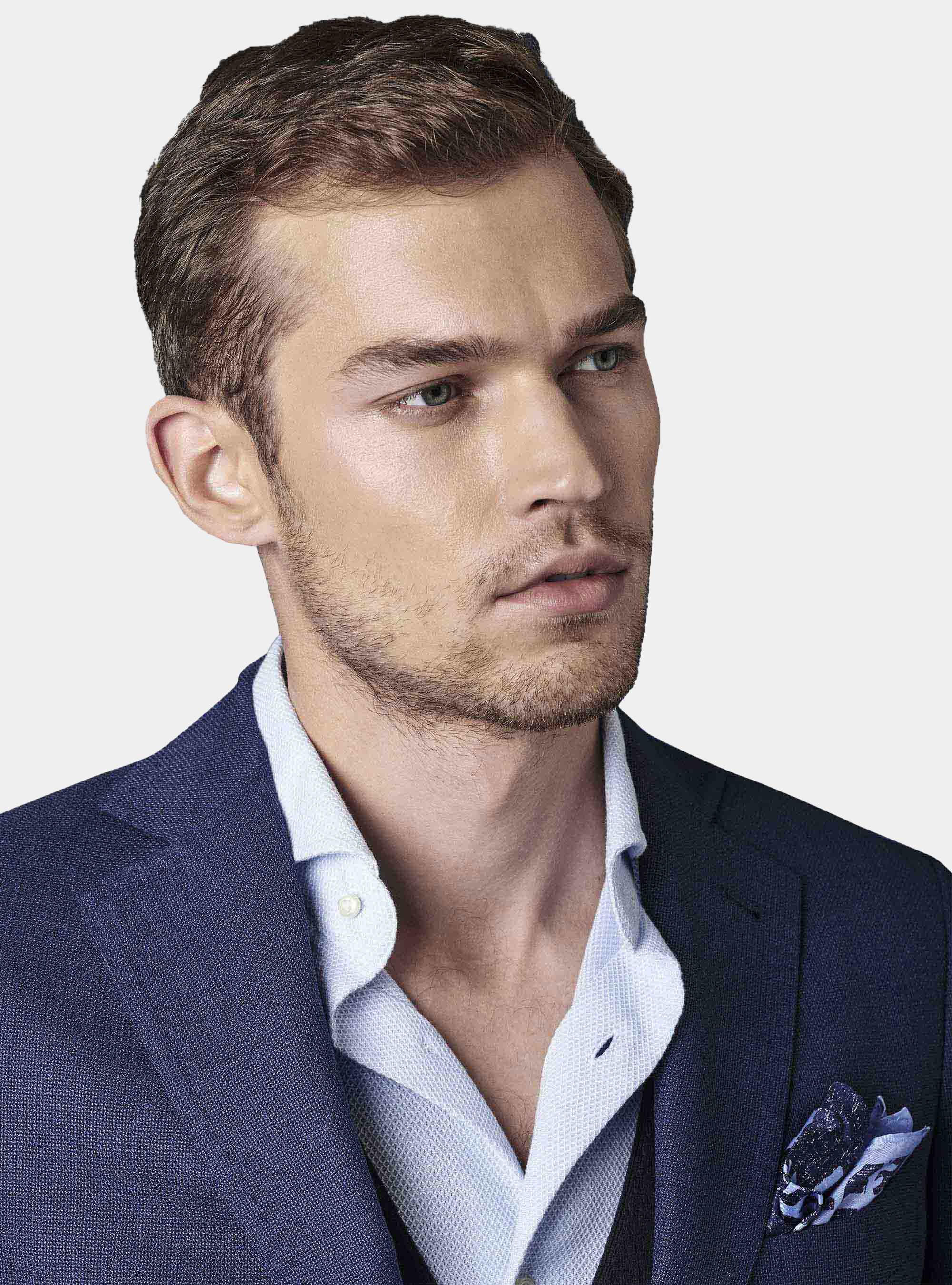 Super 100 wool blazer, BASALT