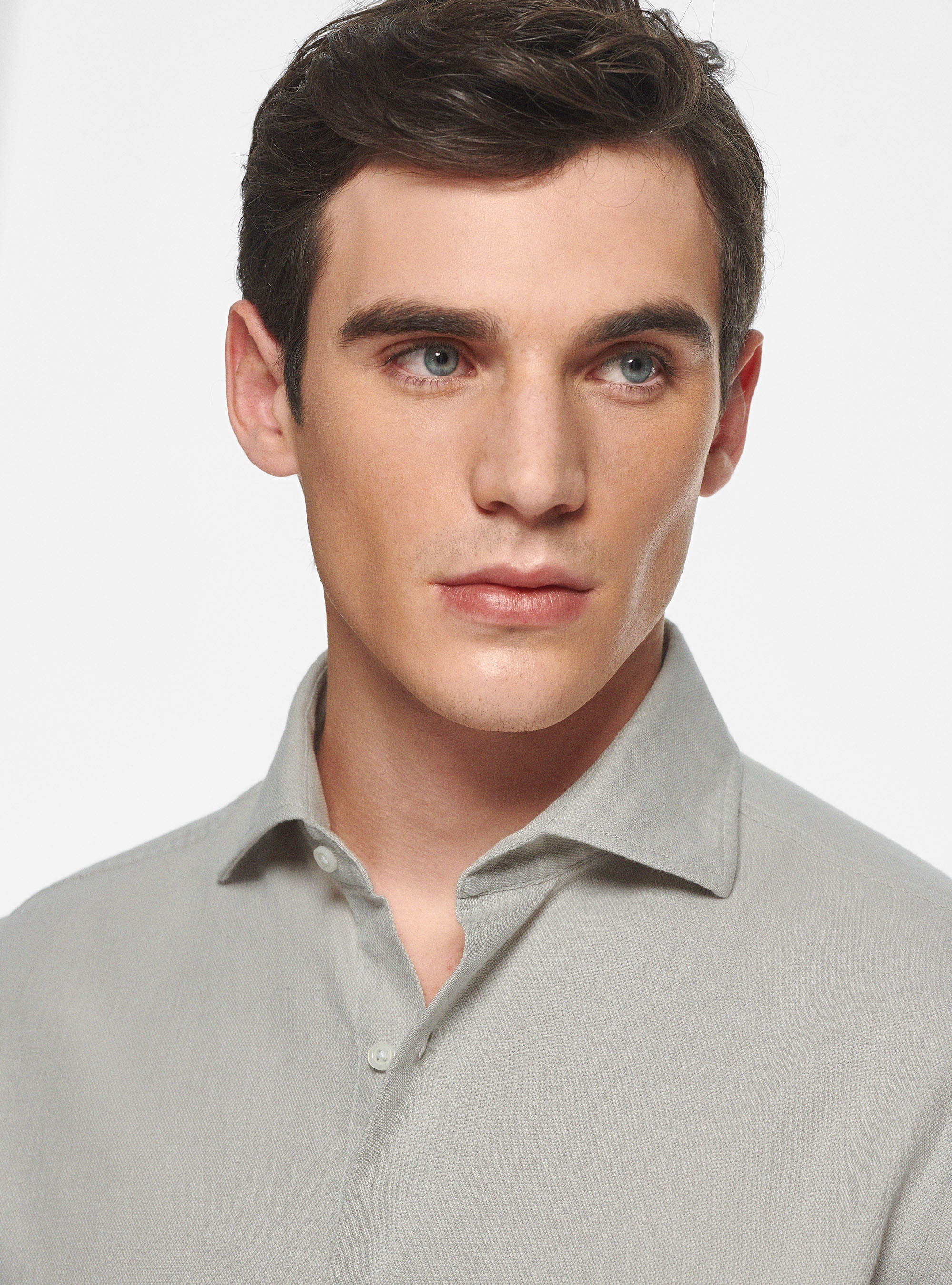 Cotton gauze shirt, ECRU