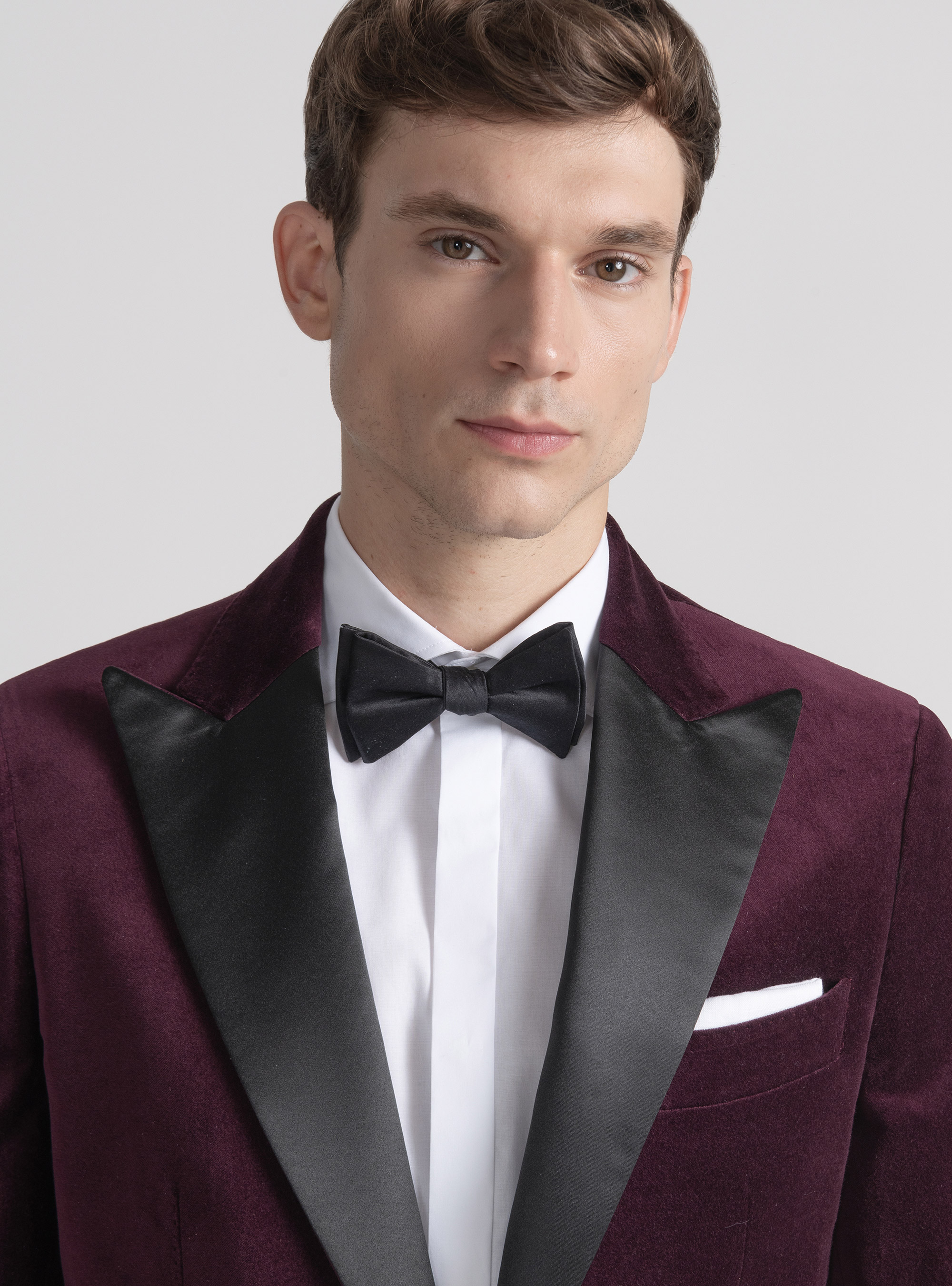 Veste de smoking en velours, VINACCIA 0401C