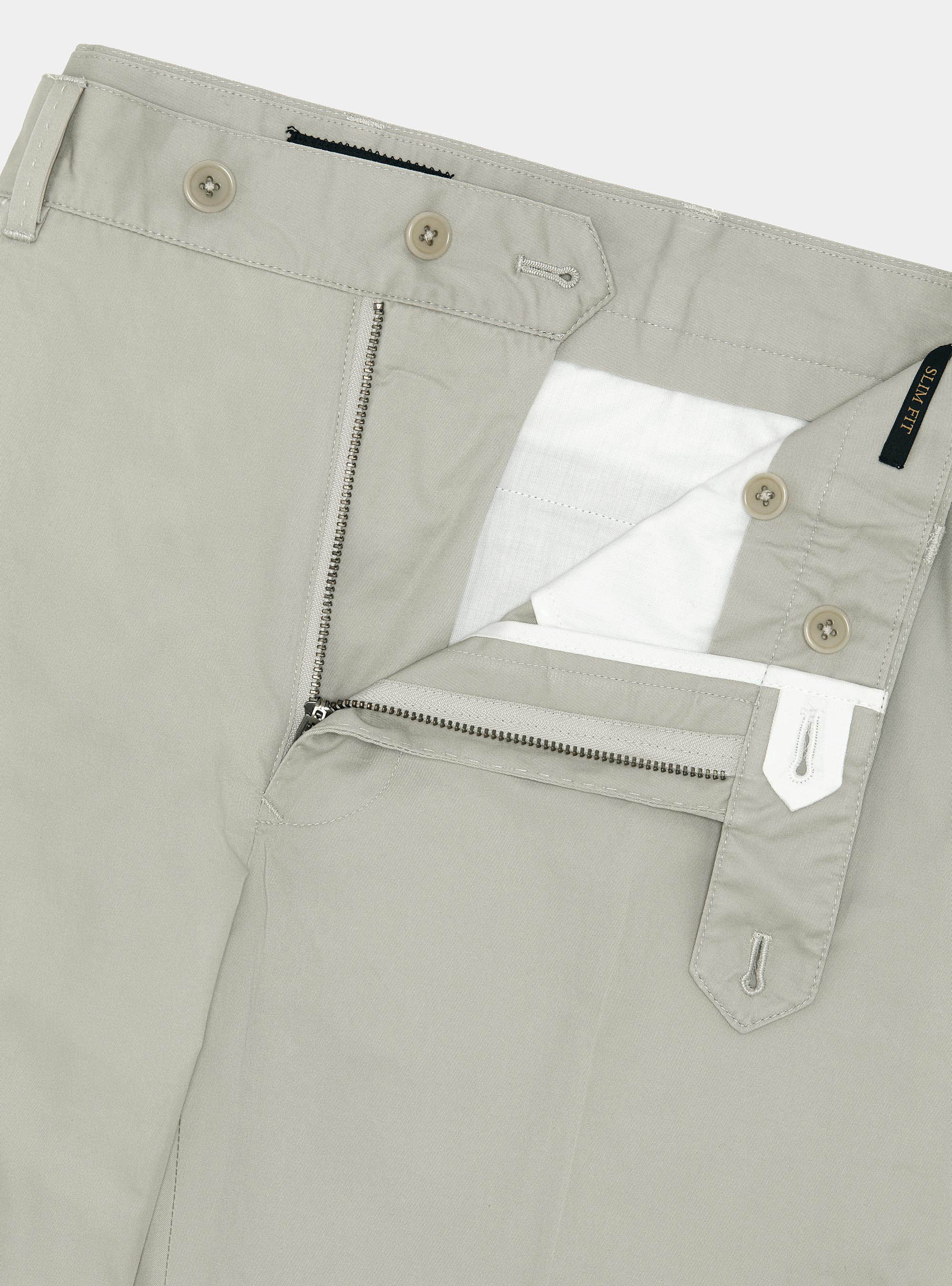 Pantaloni chino in twill leggero, ECRU