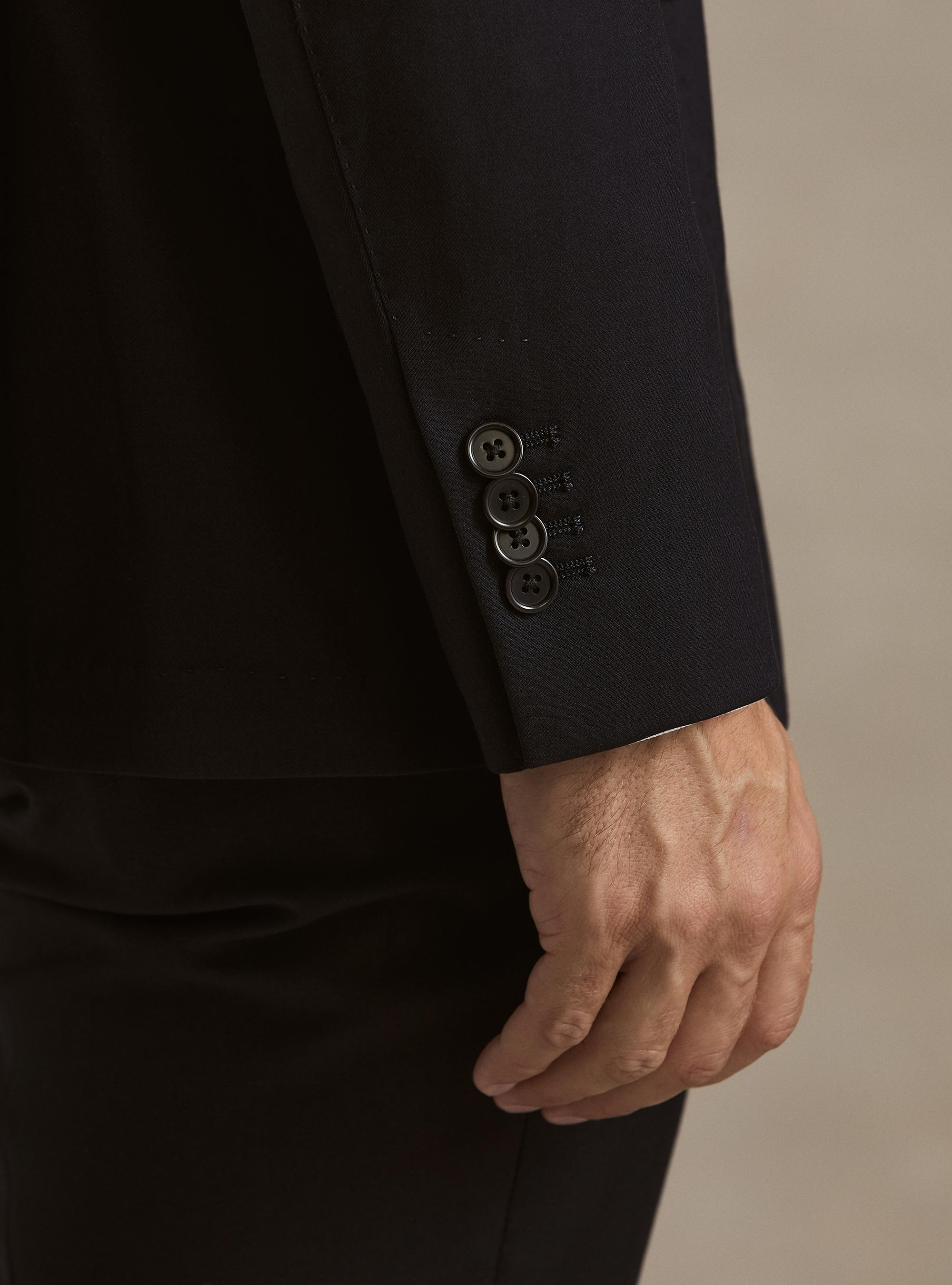 Slim fit classic suit blazer, NAVY BLUE