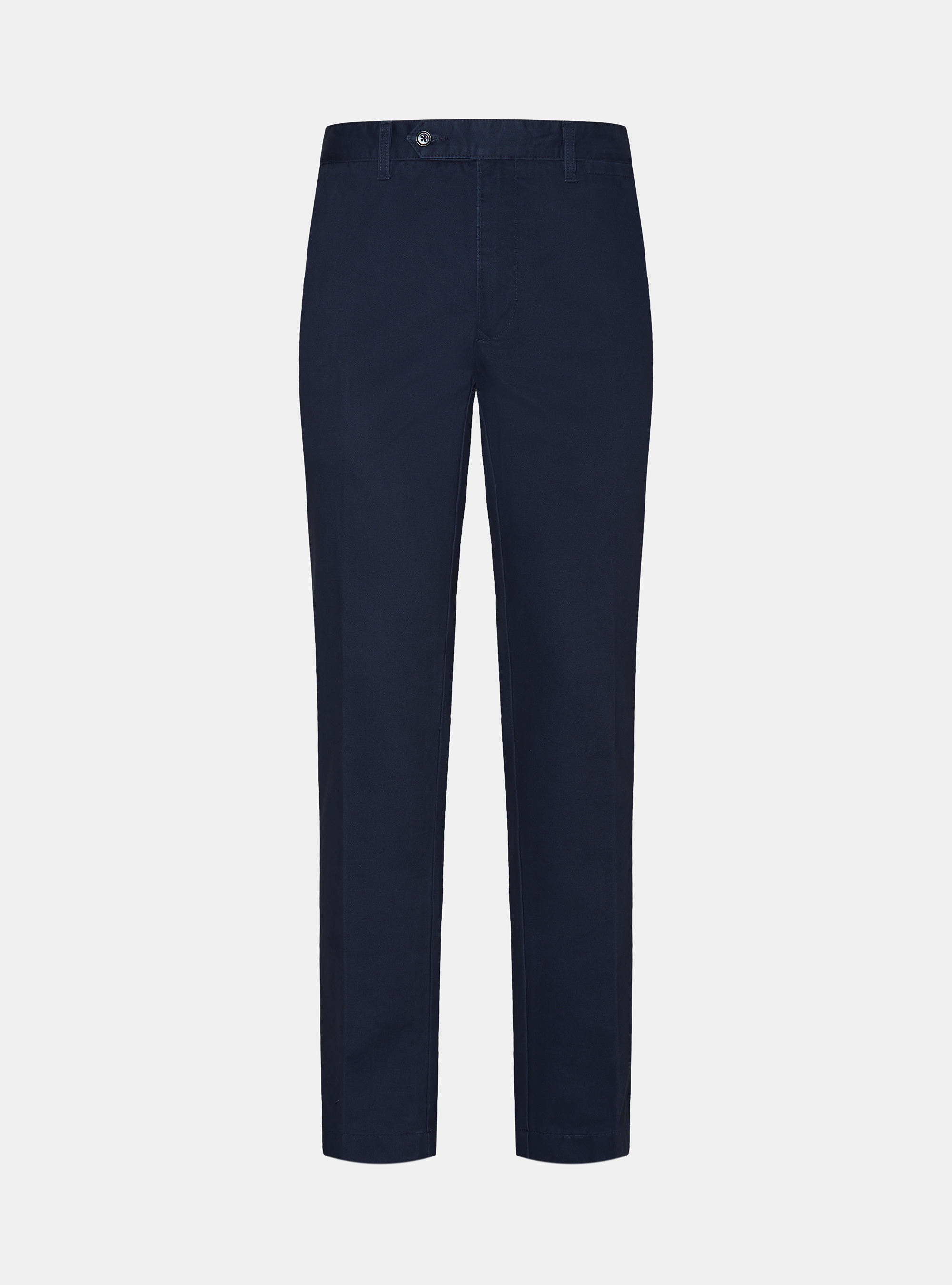 Cotton twill chino trousers, NAVY BLUE