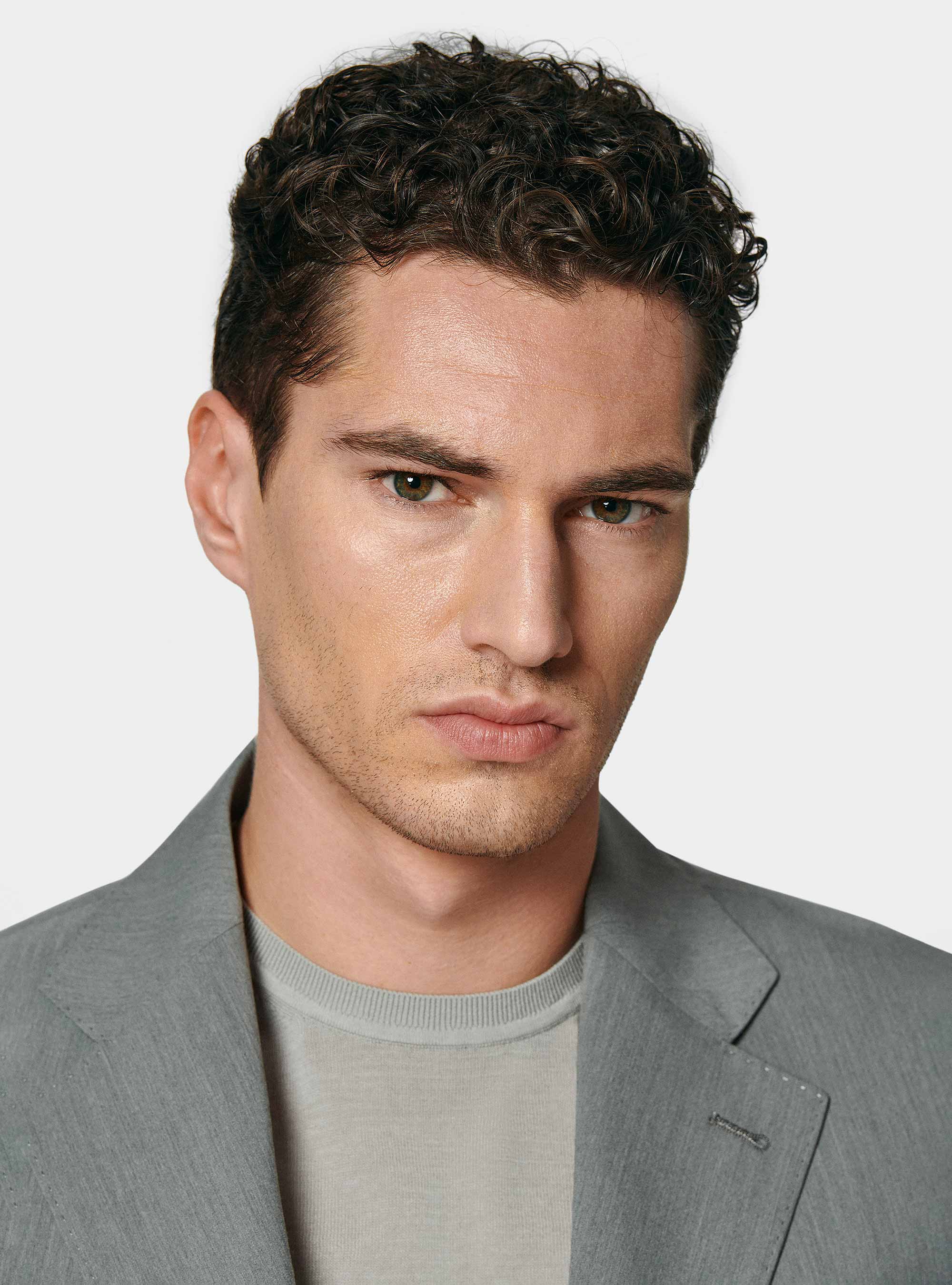Giacca abito classico slim fit, GRIGIO CHIARO