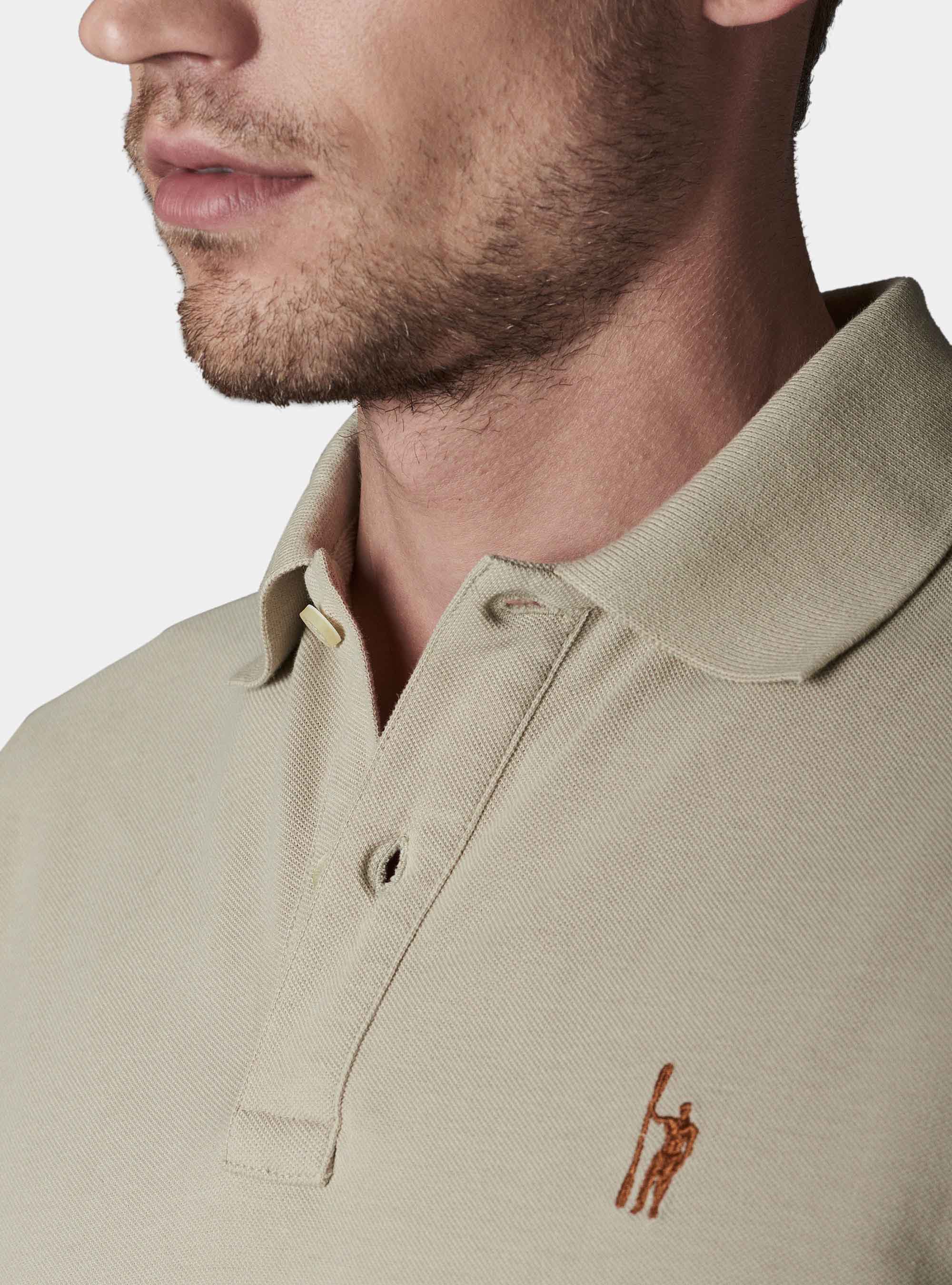 Polo basique en piqué, Ã CRU