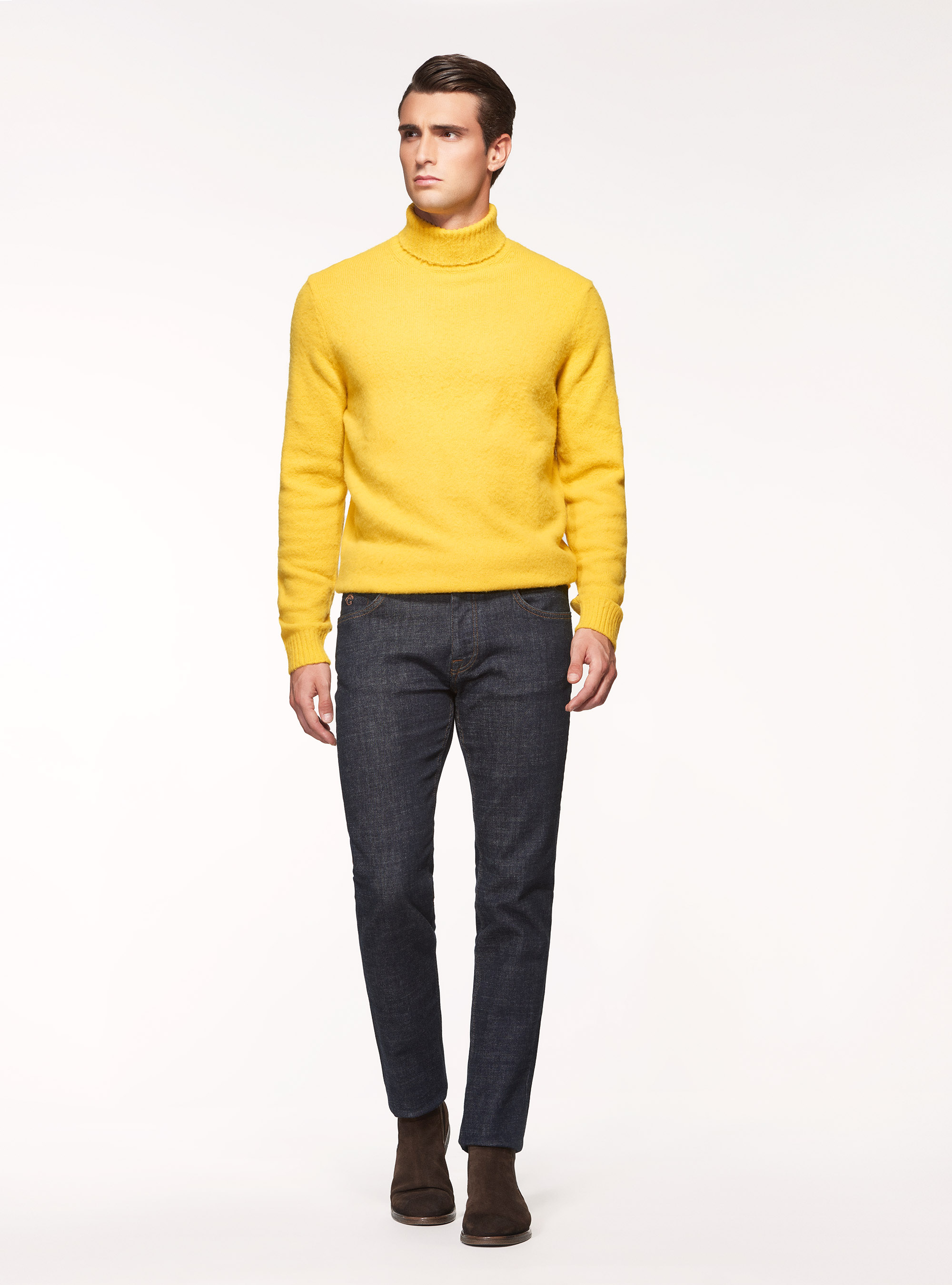 Brushed wool blend turtleneck sweater | GutteridgeUS | Men's catalog ...