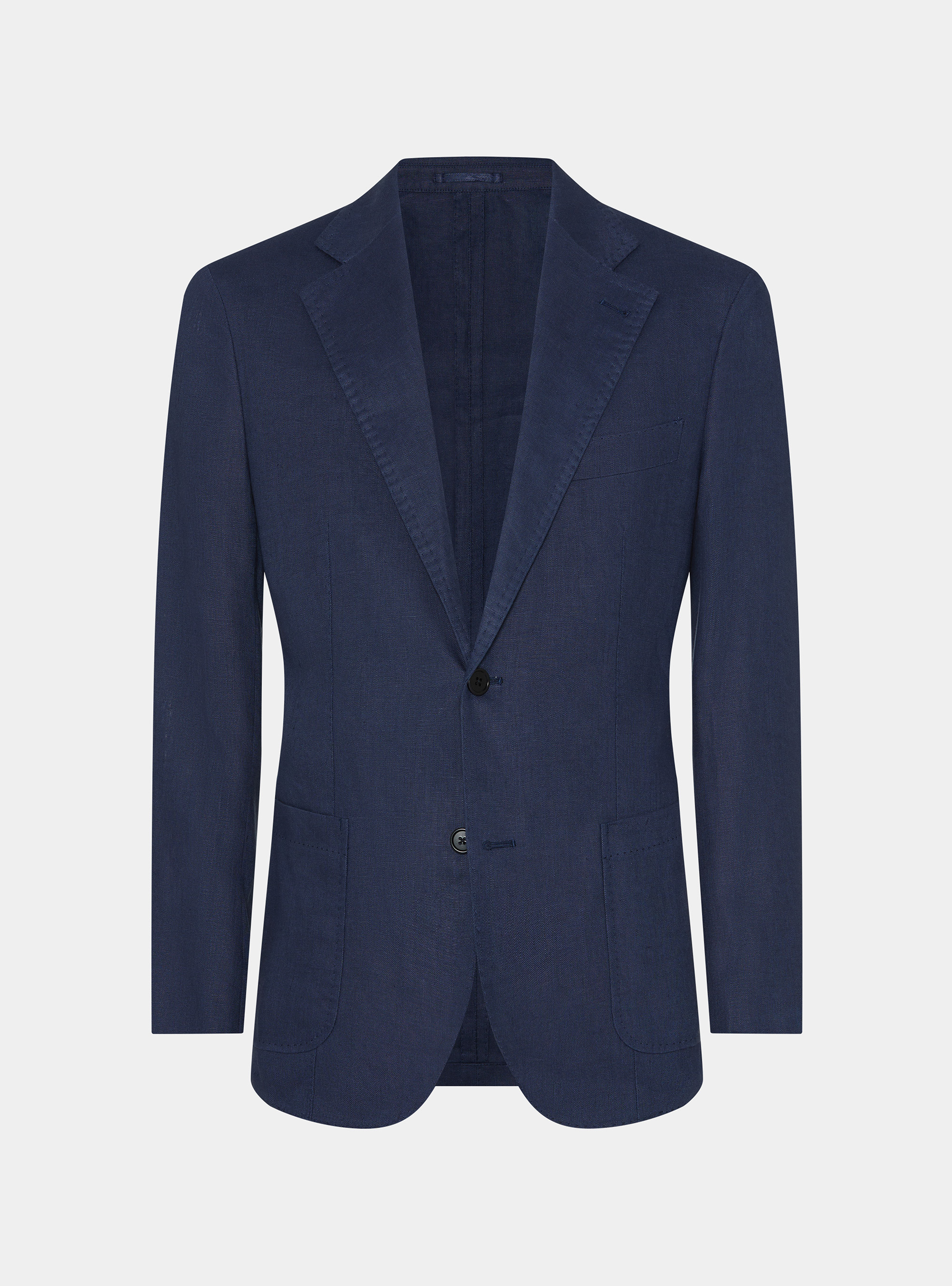 Pure linen suit blazer, BLUE
