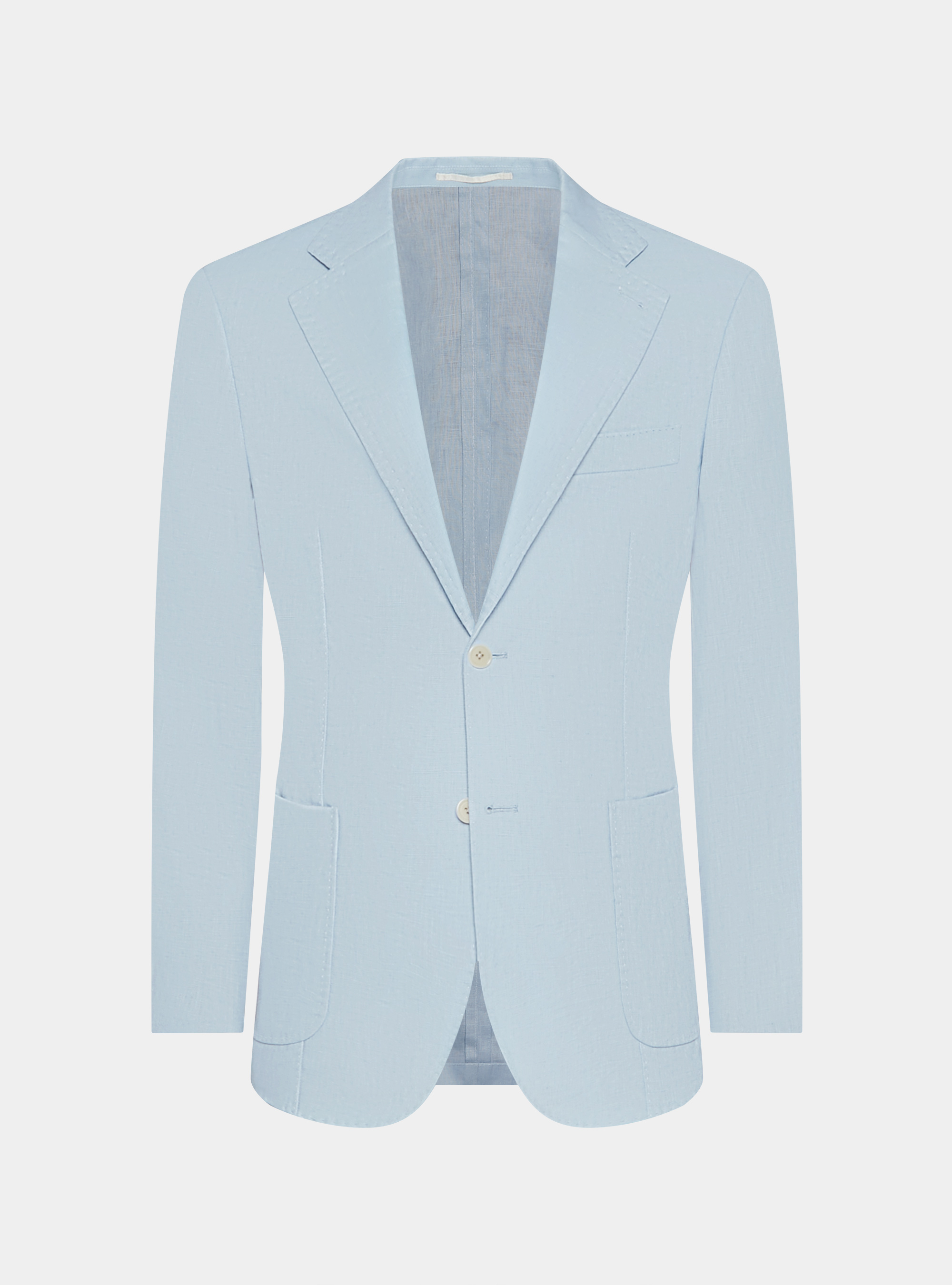 Giacca abito in puro lino, AZZURRO