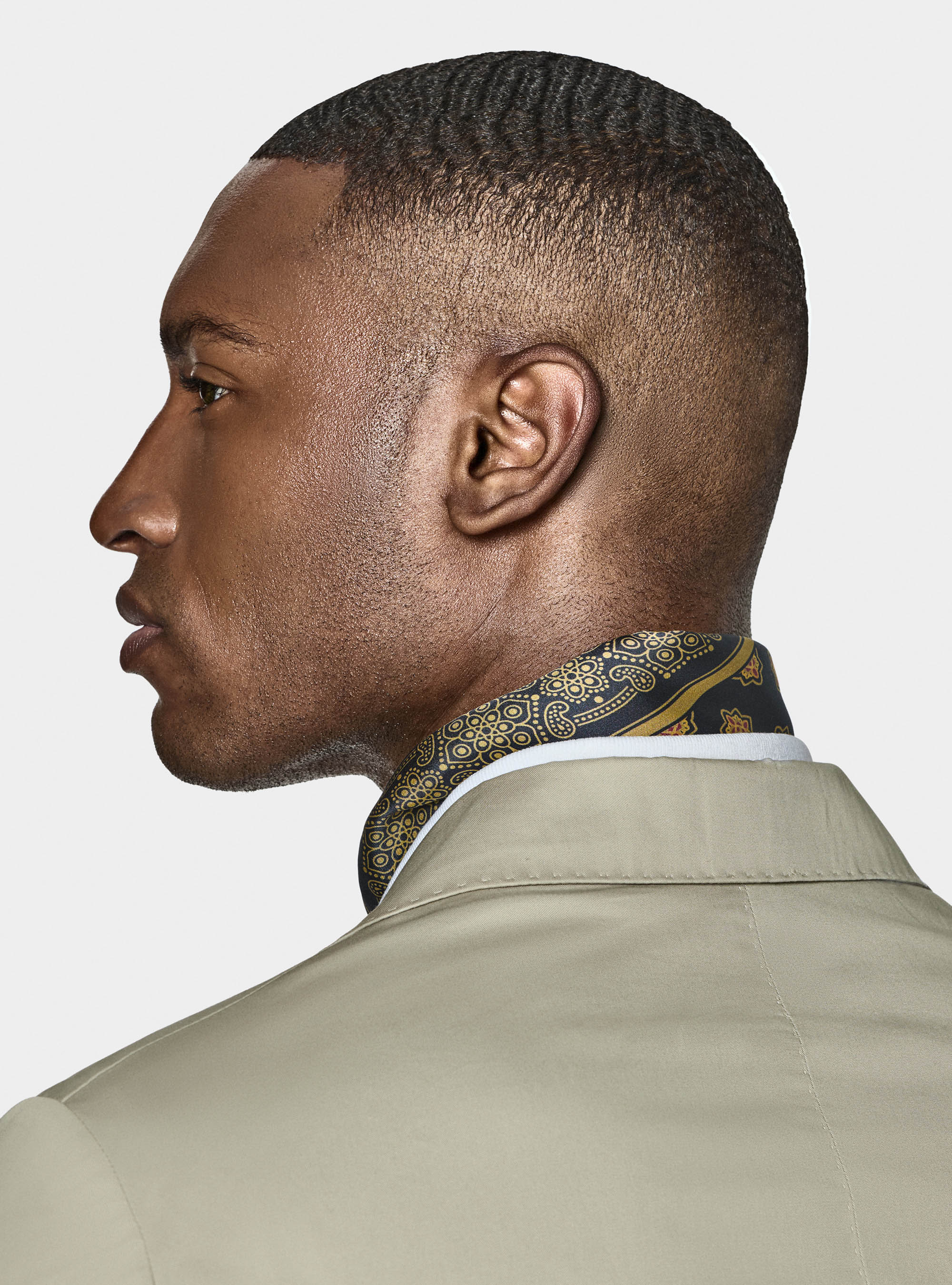 Cotton poplin blazer, ECRU