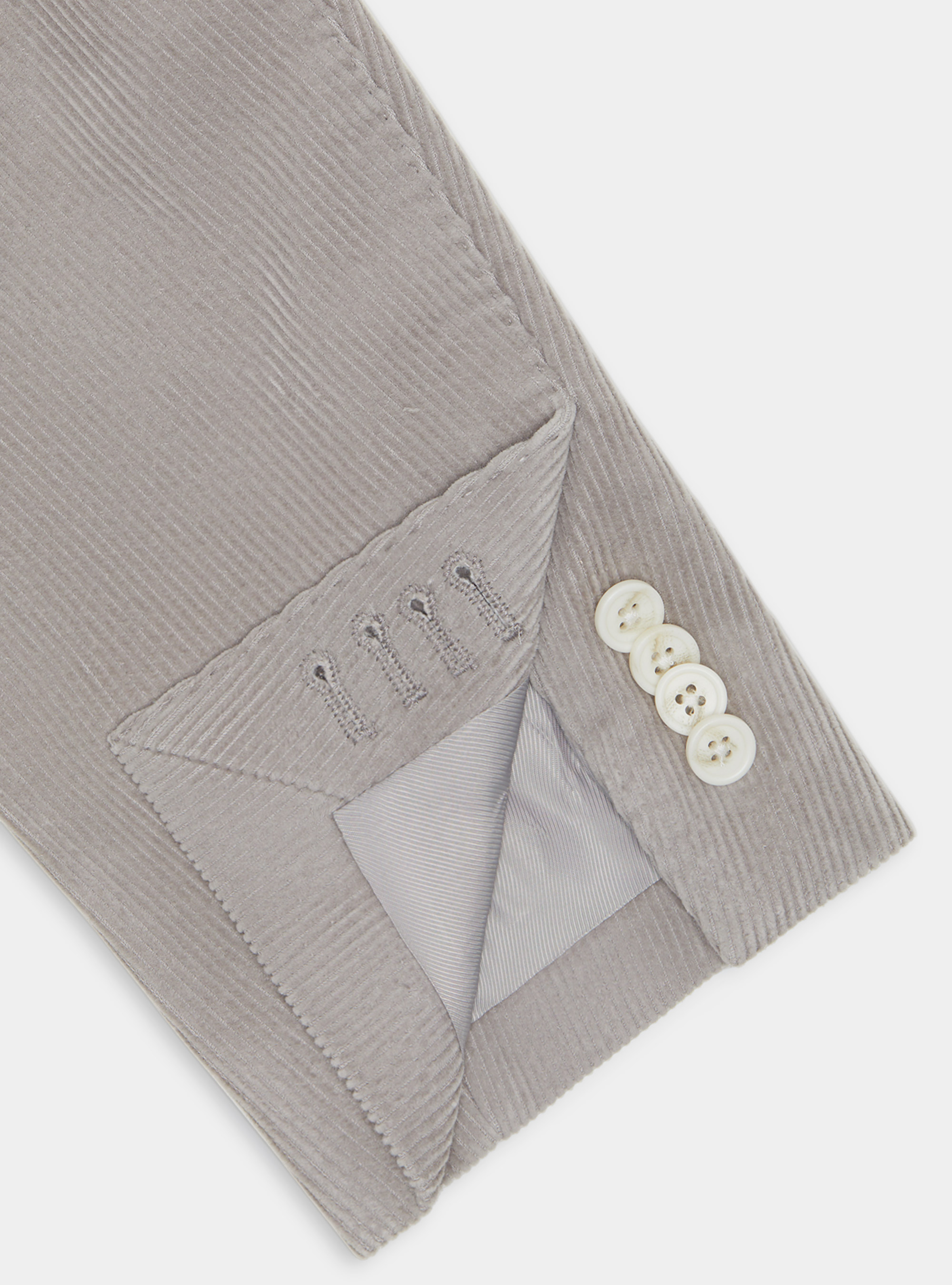 Giacca in velluto, GRIGIO CHIARO 0256C