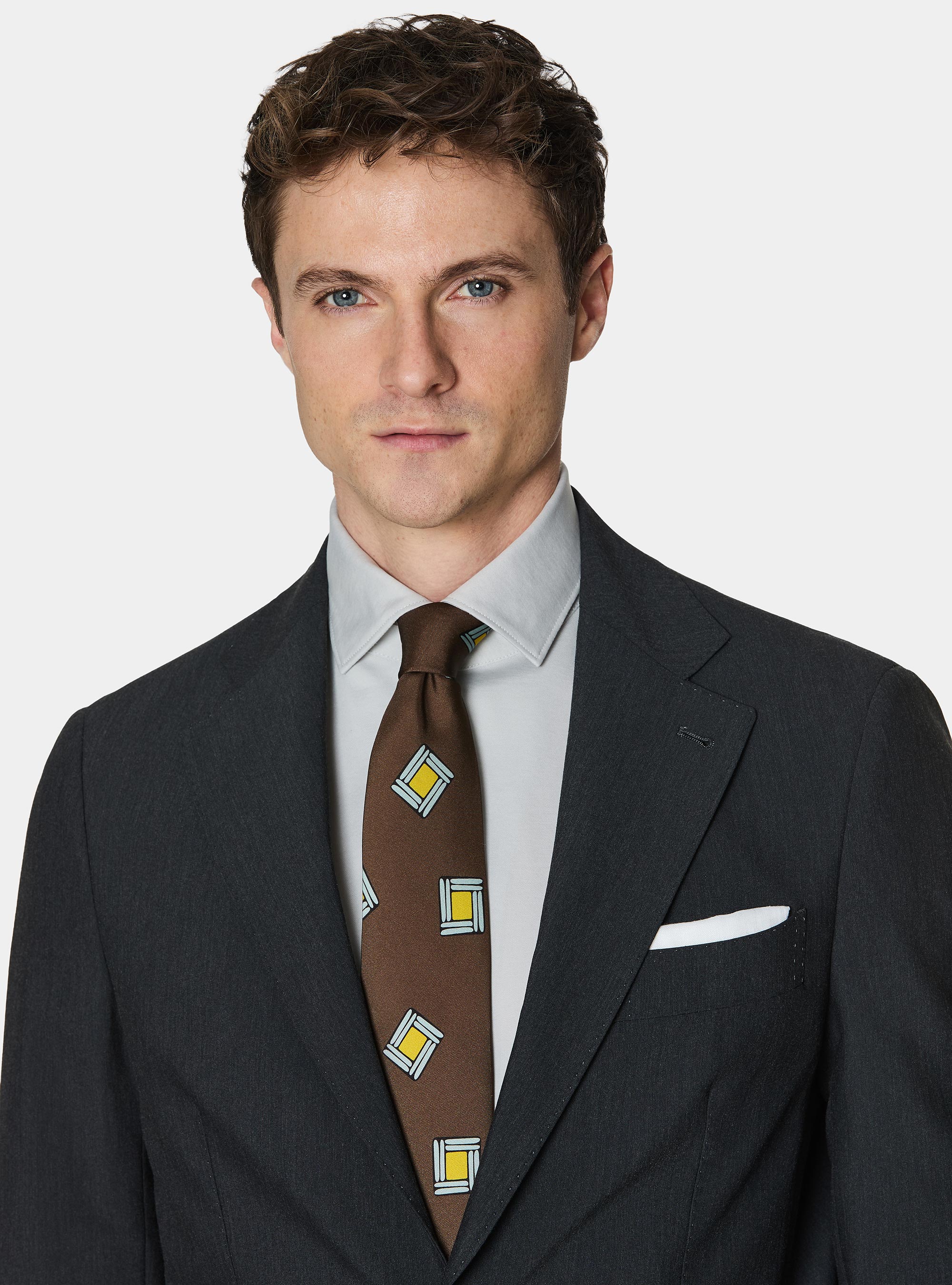 Americana de traje slim fit, GRIS MARENGO