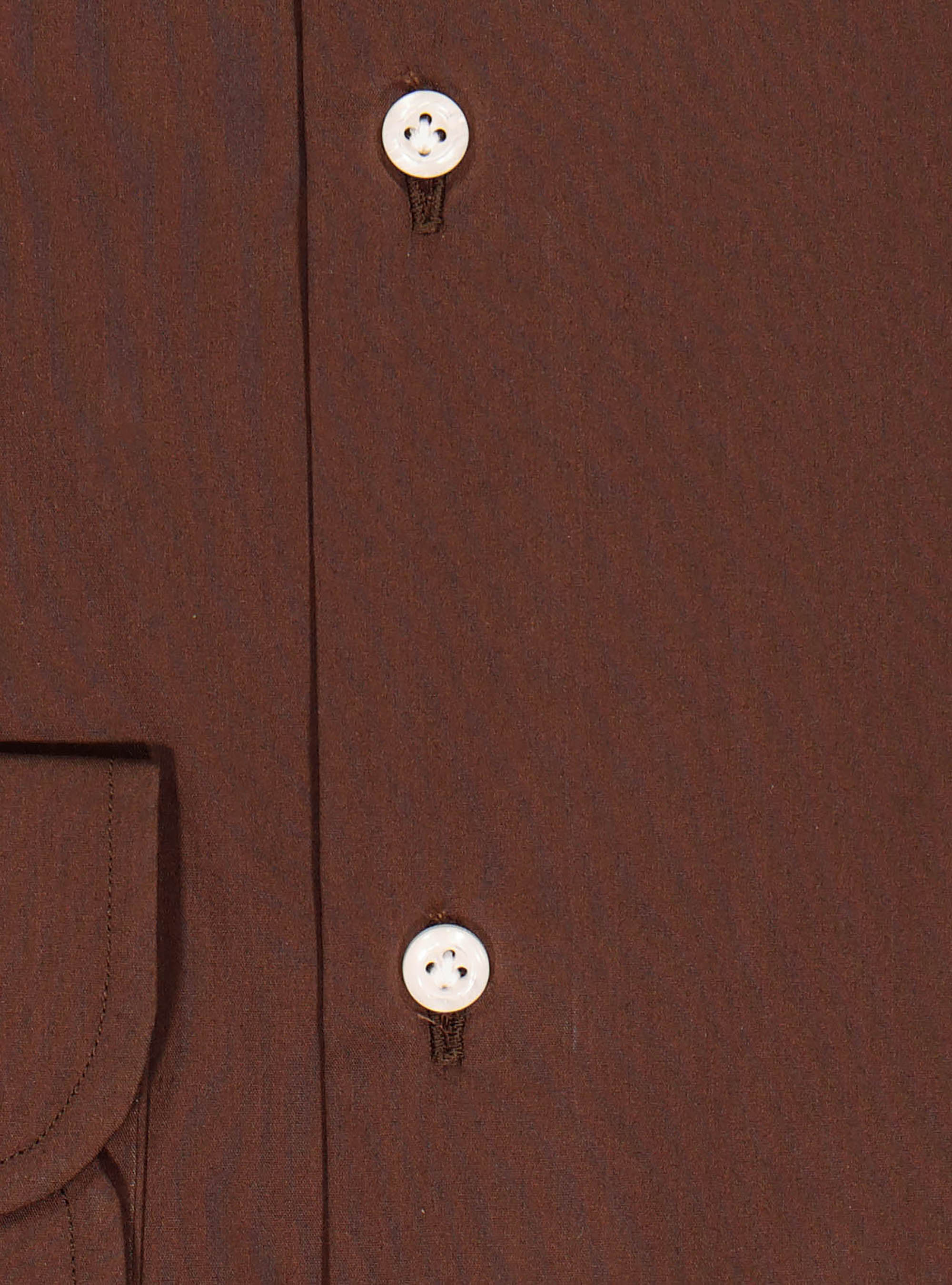 Stretch cotton shirt, MARRONE 0507C