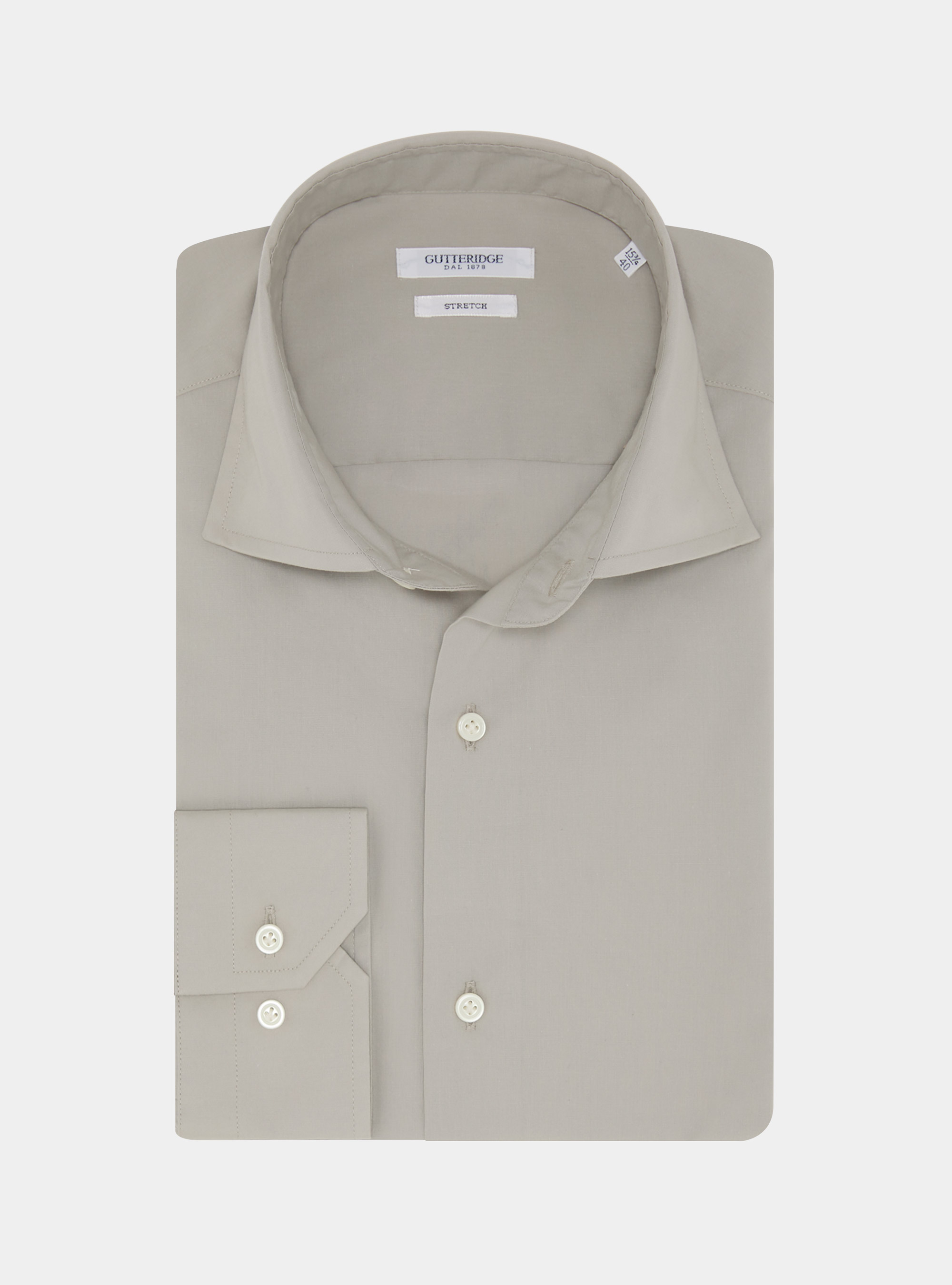 Camicia in popeline stretch, PERLA 0178C