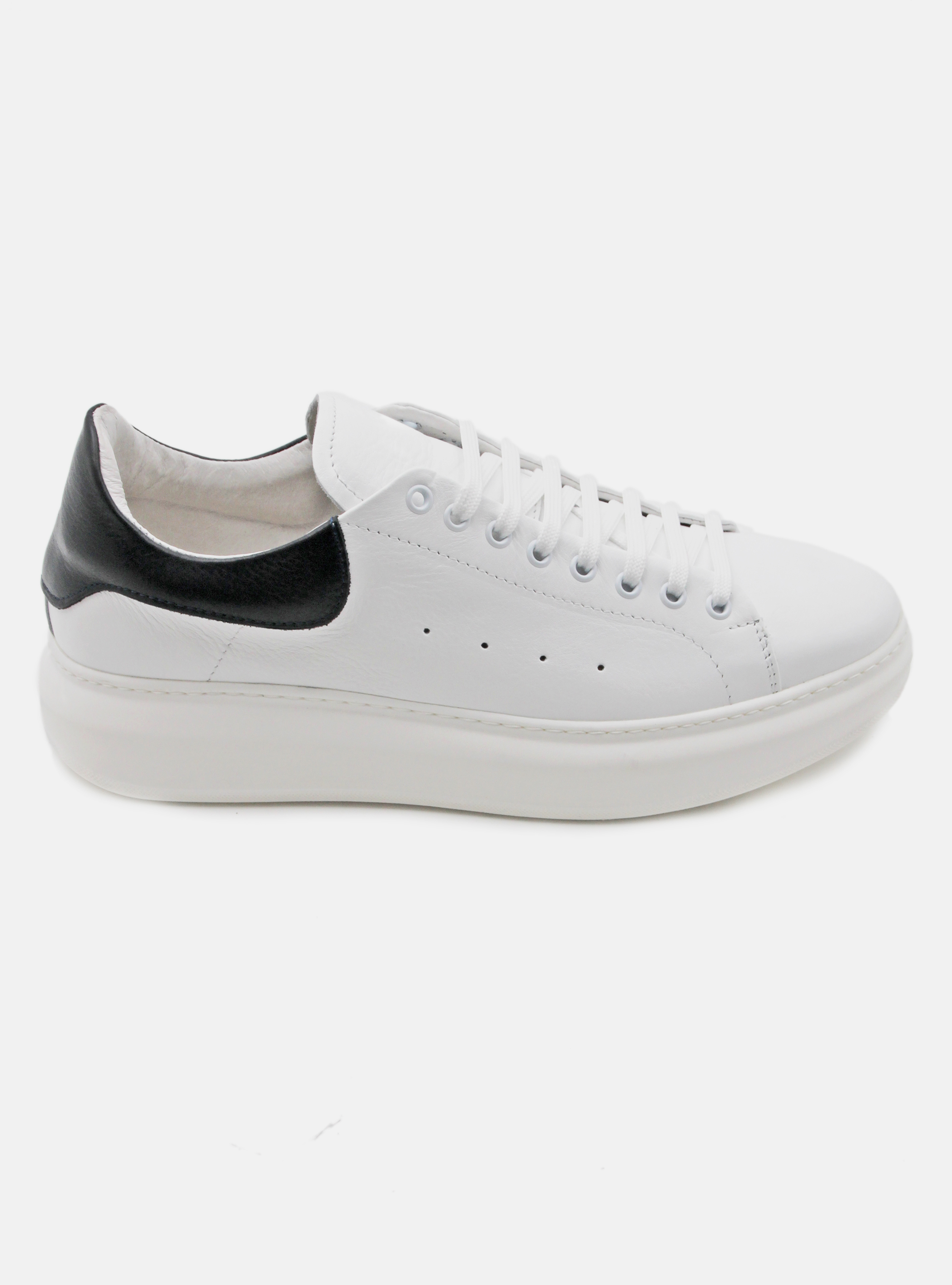SNEAKERS DE CUERO, WHITE 001C