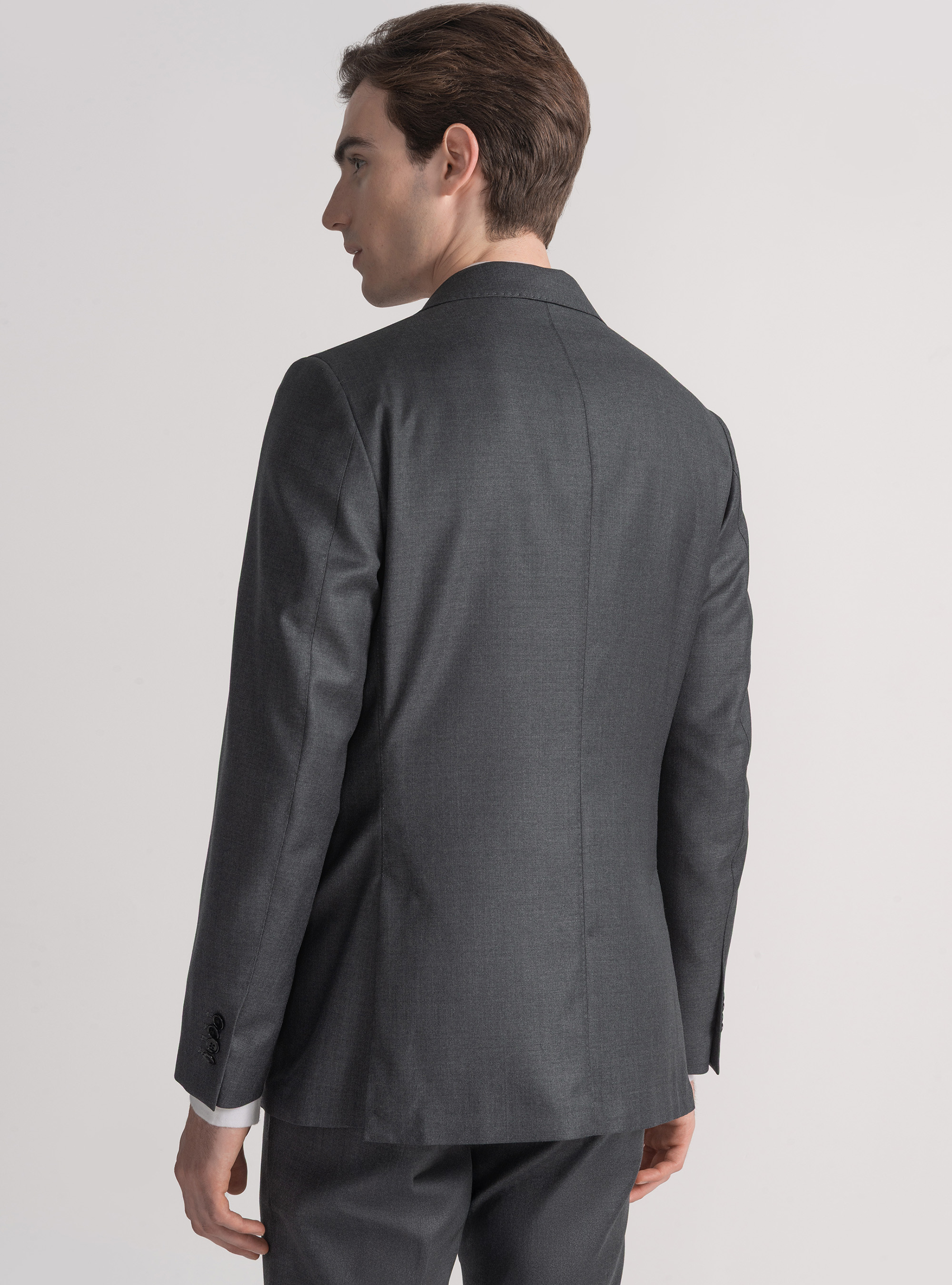 Americana de traje de pura lana Vitale Barberis Canonico, GRIS MARENGO
