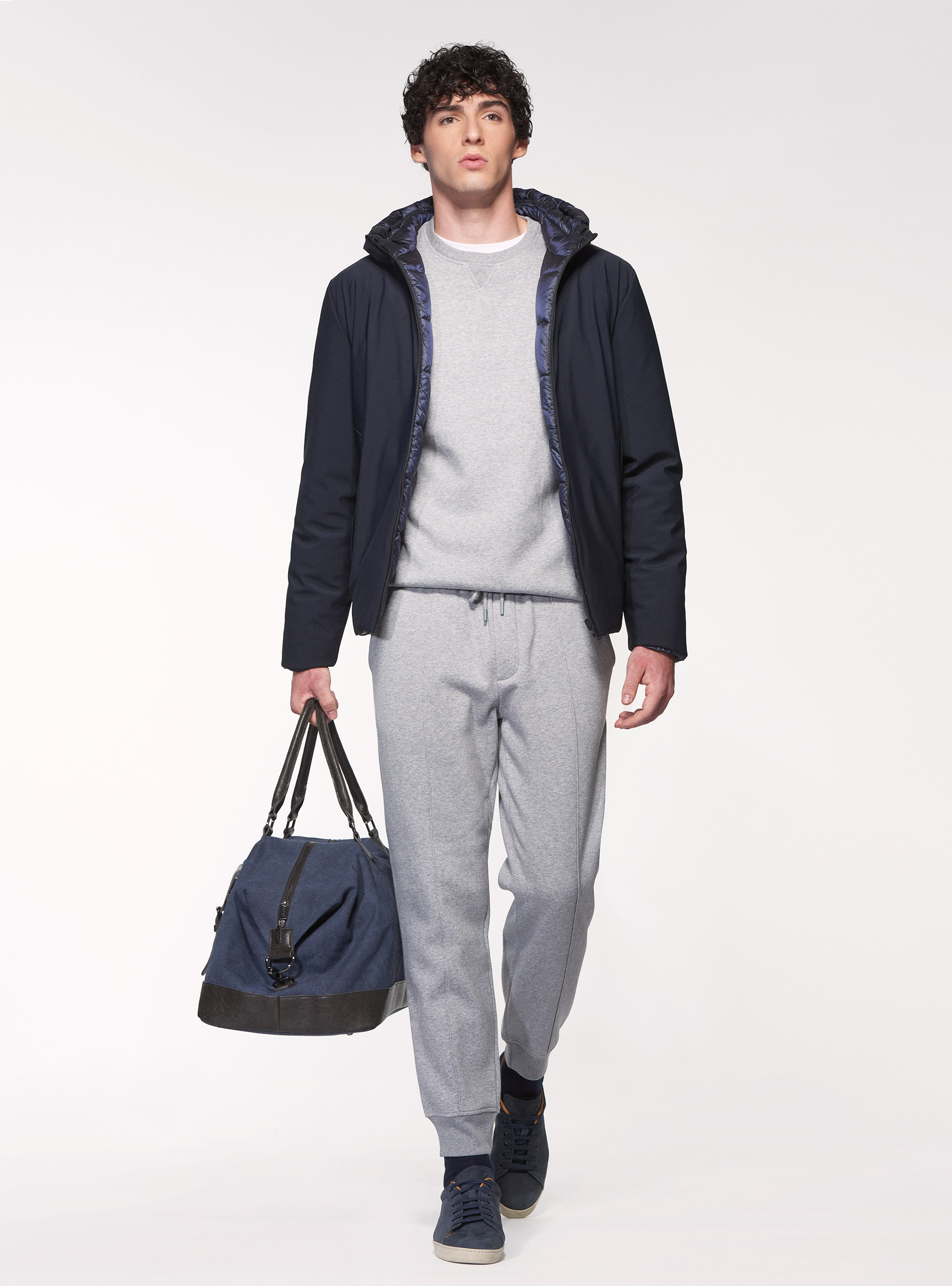 Felpa girocollo in misto cotone, GRIGIO CHIARO MELANGE