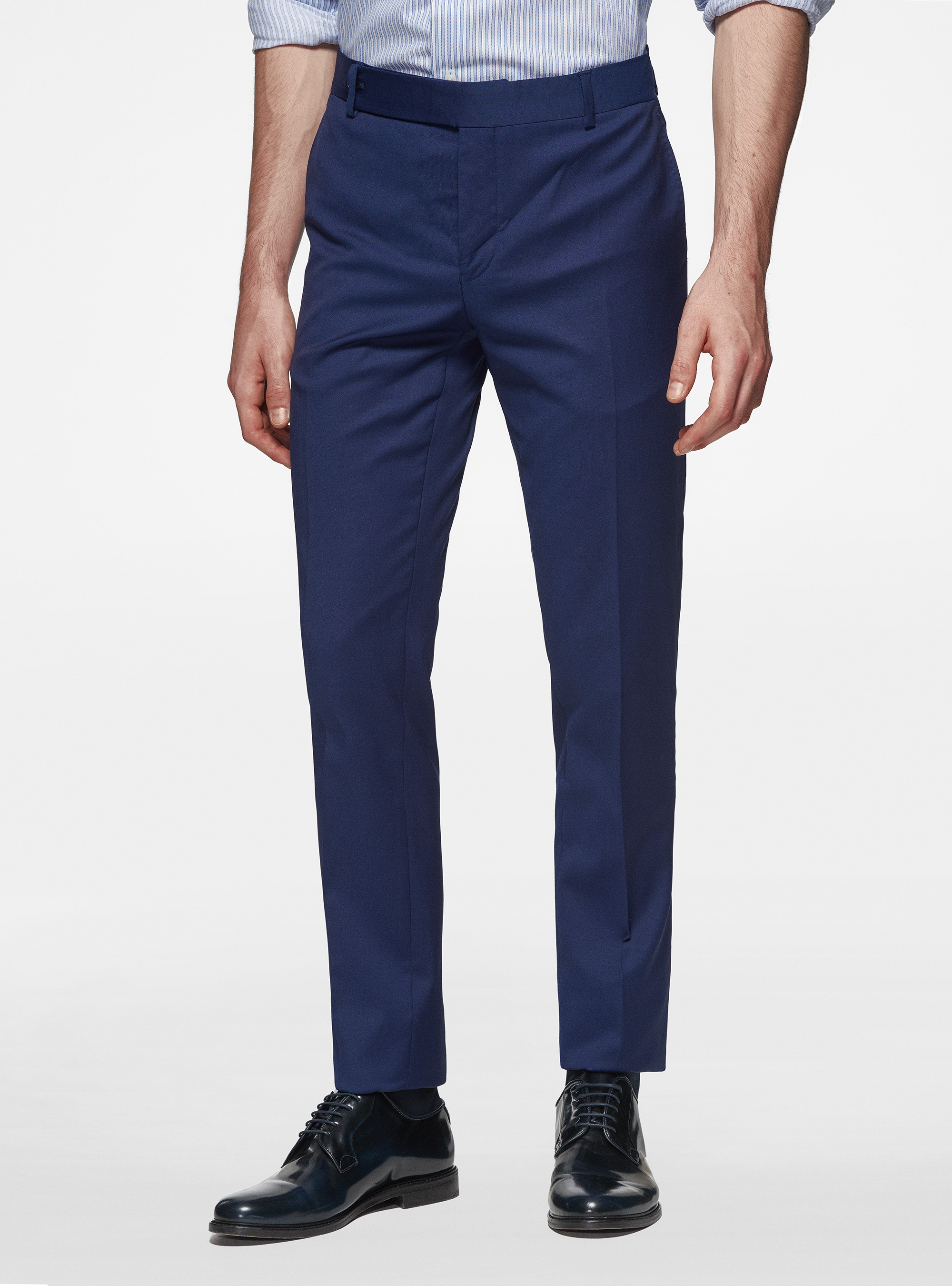 Pantaloni per abito in pura lana superfine 110's Reda, BASALTO