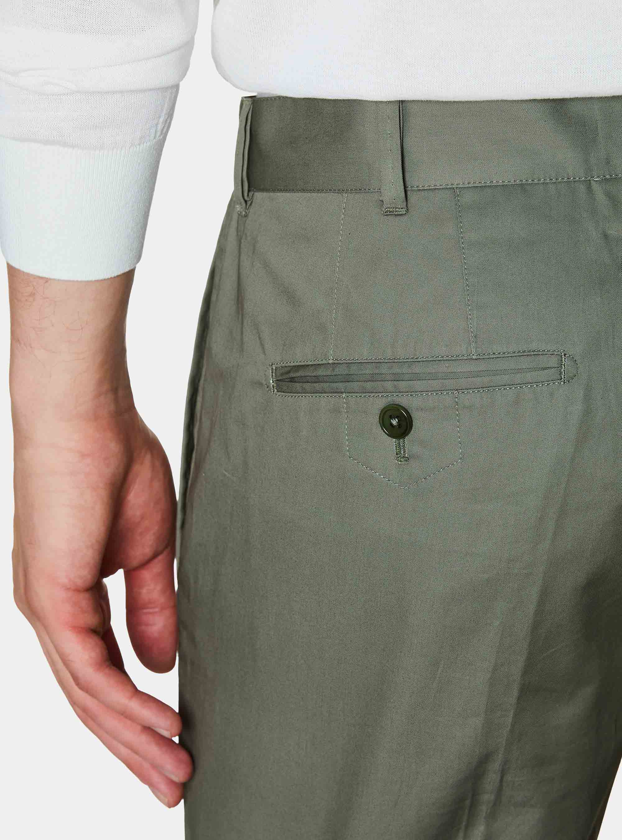 Pantaloni chino in twill leggero, SALVIA 0602C