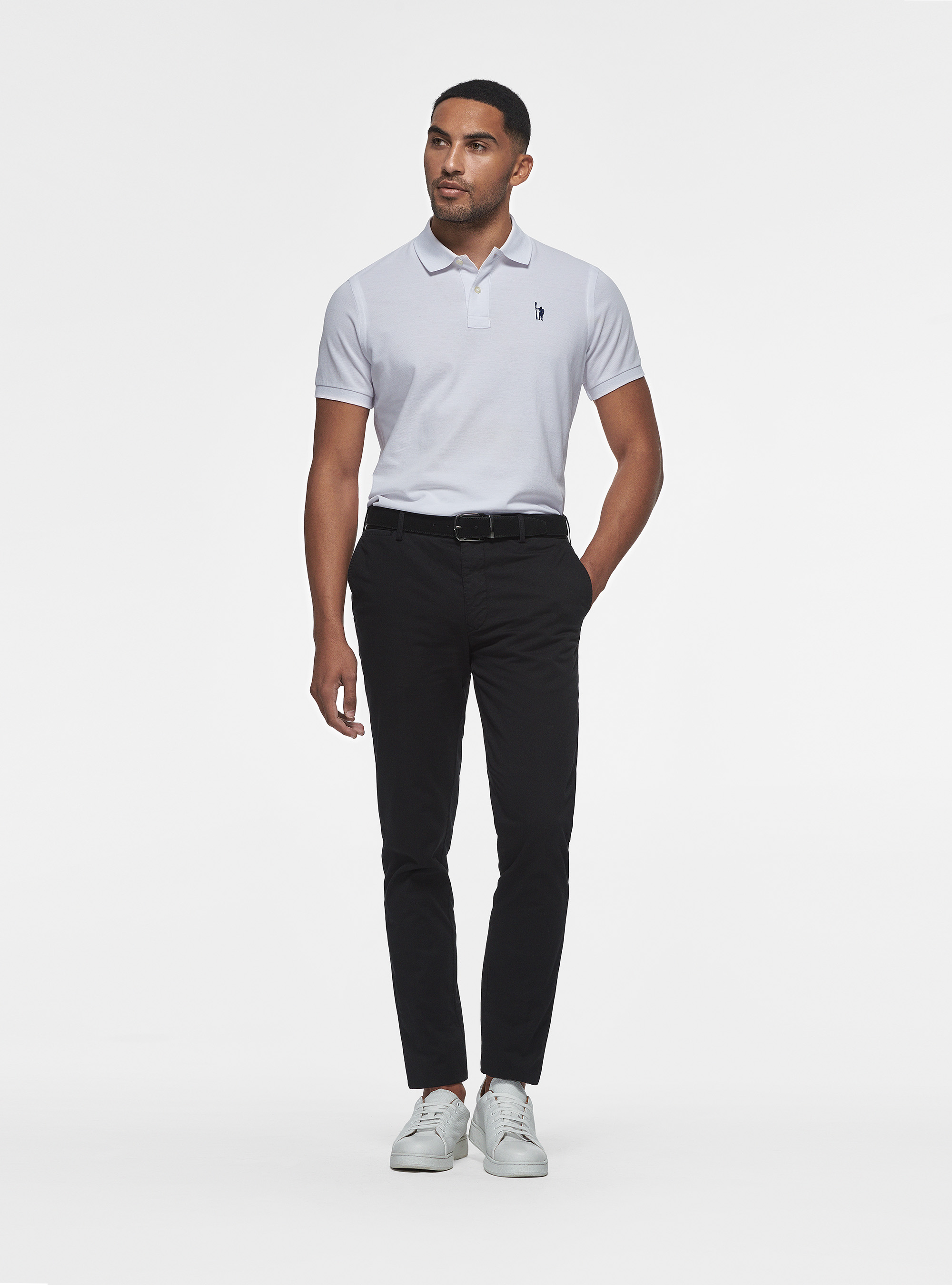 Piqu&eacute; polo shirt with embroidery, WHITE