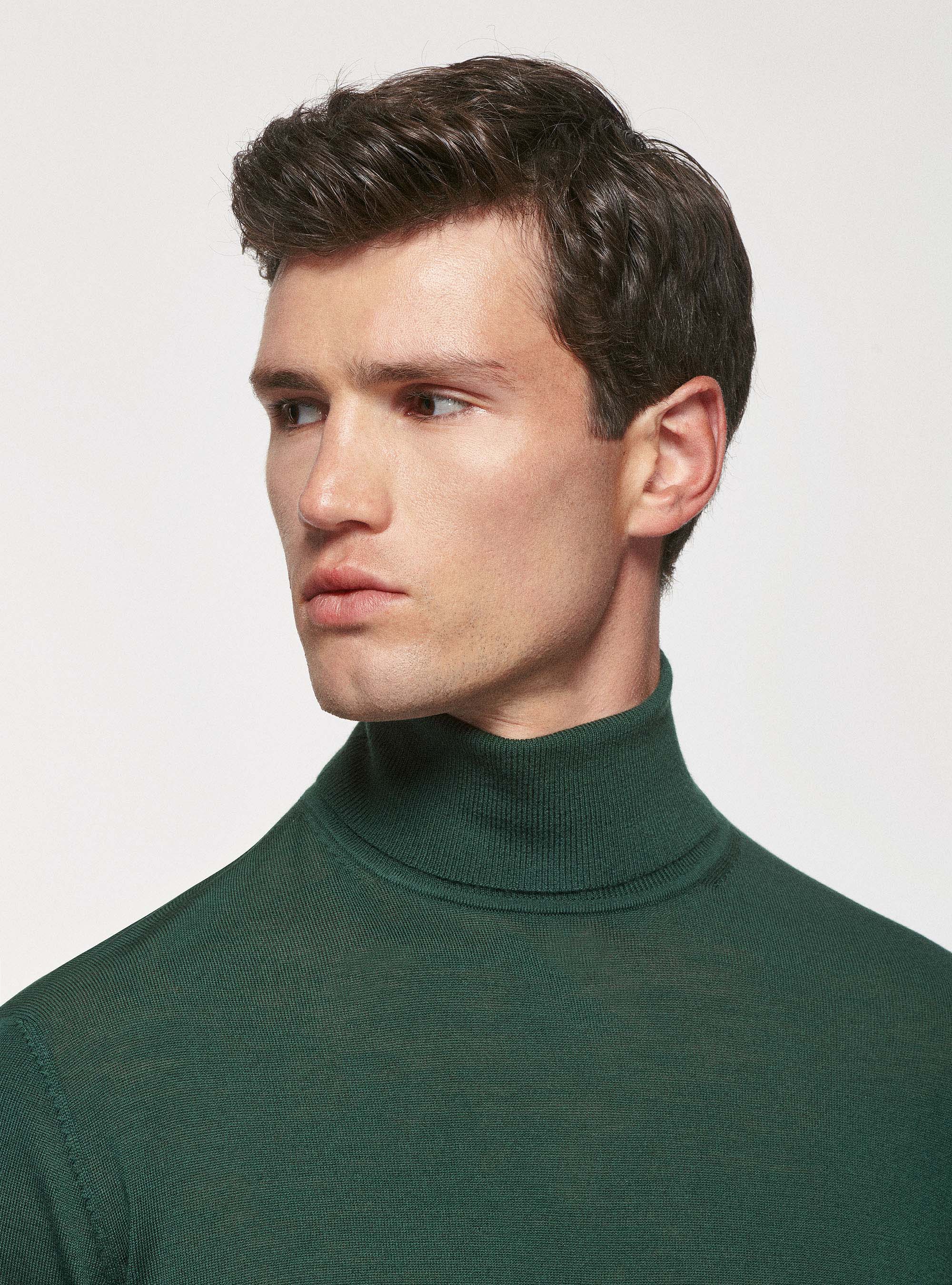 Dolcevita in pura lana merino, VERDE