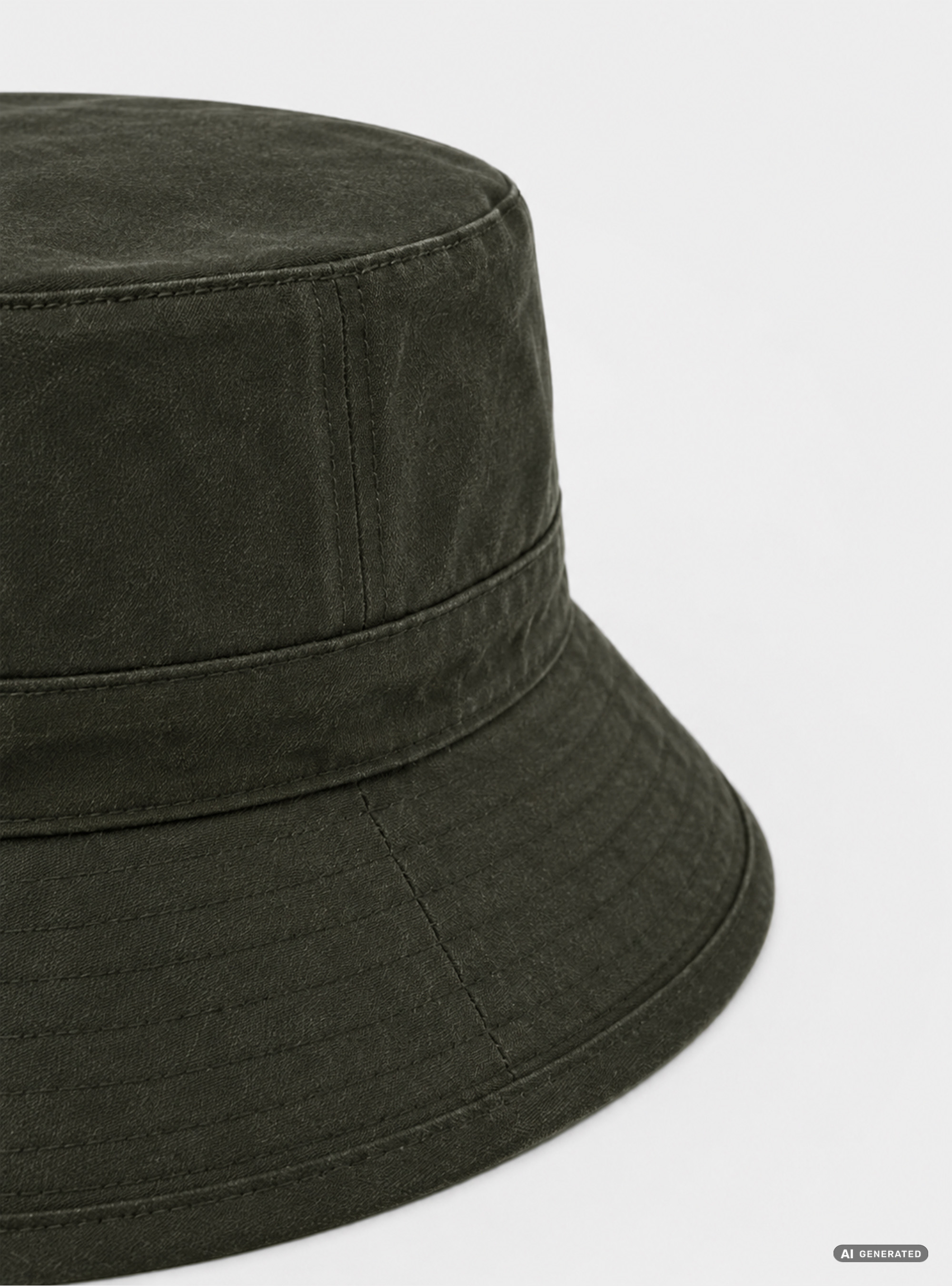 Cappello in cotone resinato, VERDE