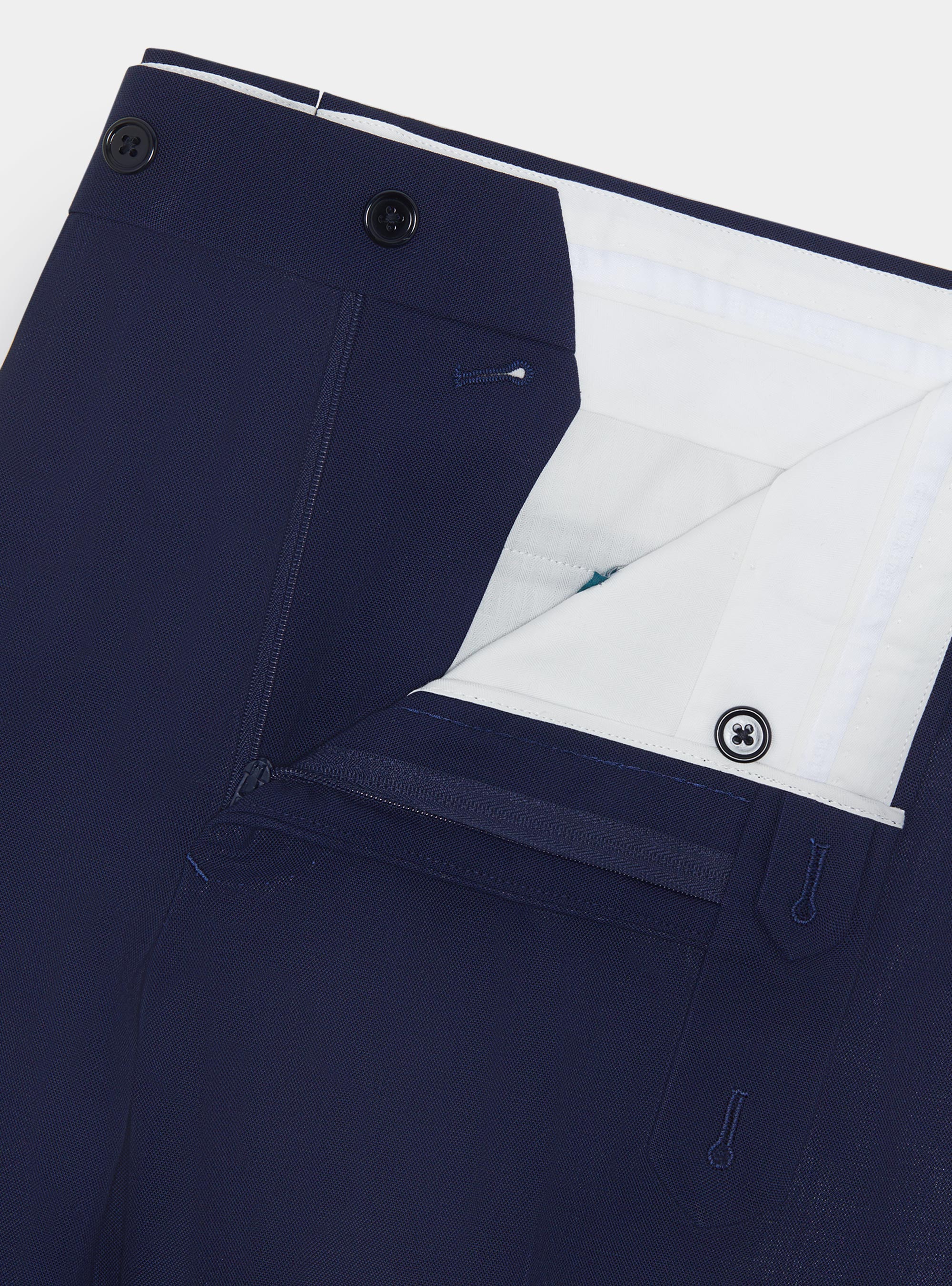 Cerruti pure wool travel suit trousers, NAVY BLUE