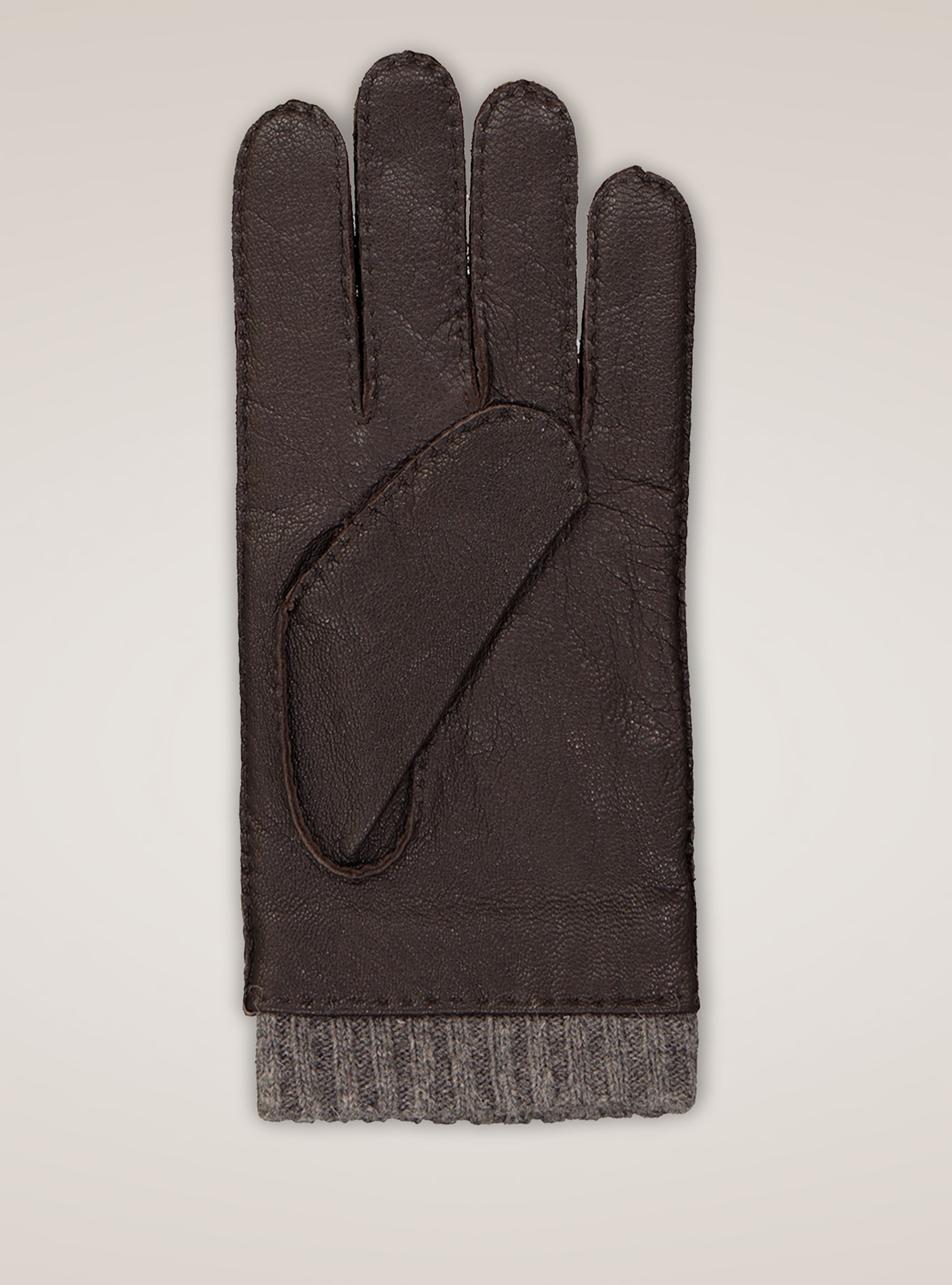 Guanti 100% pelle, MARRONE