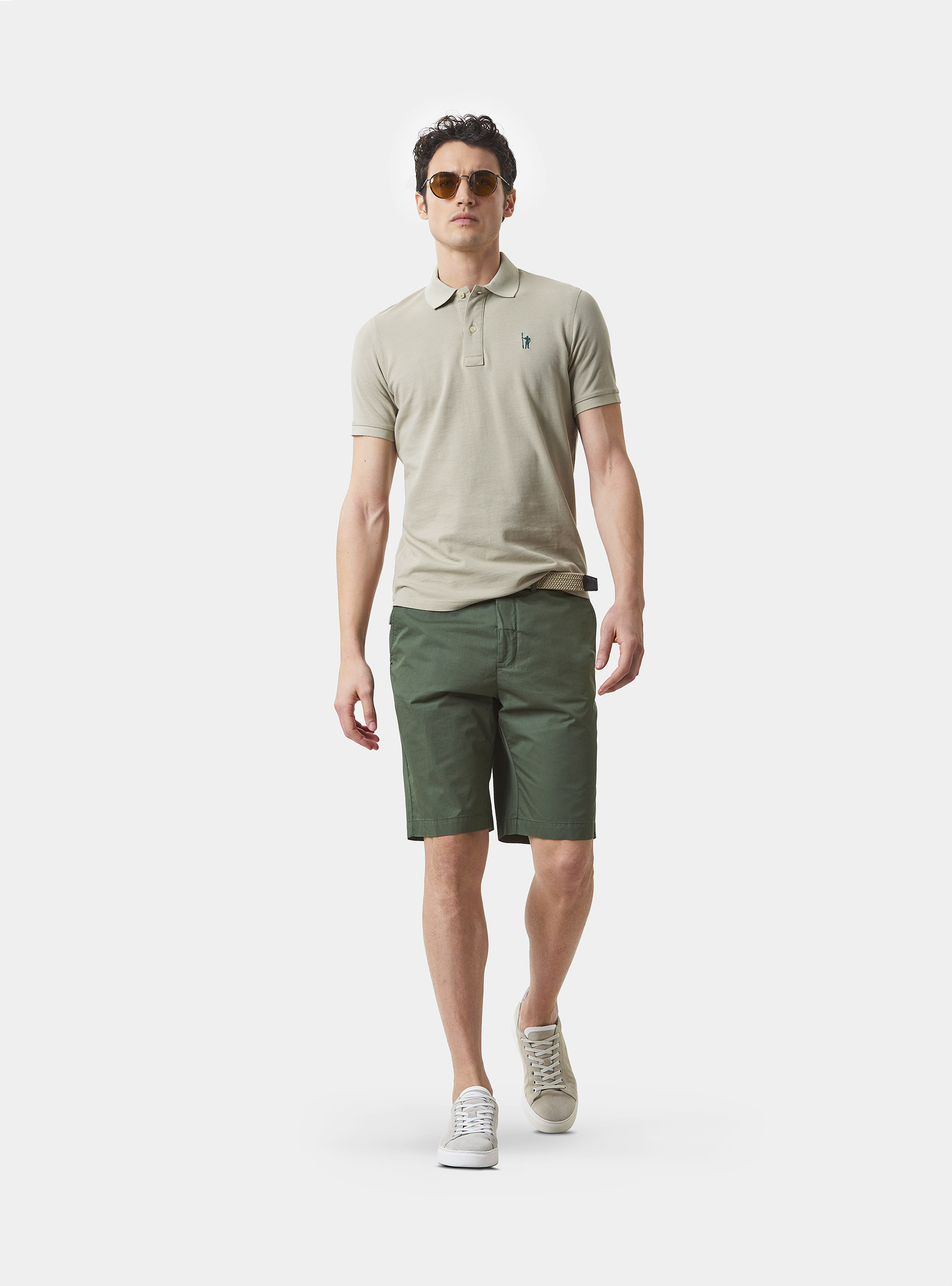 Polo in piquet, ECRU