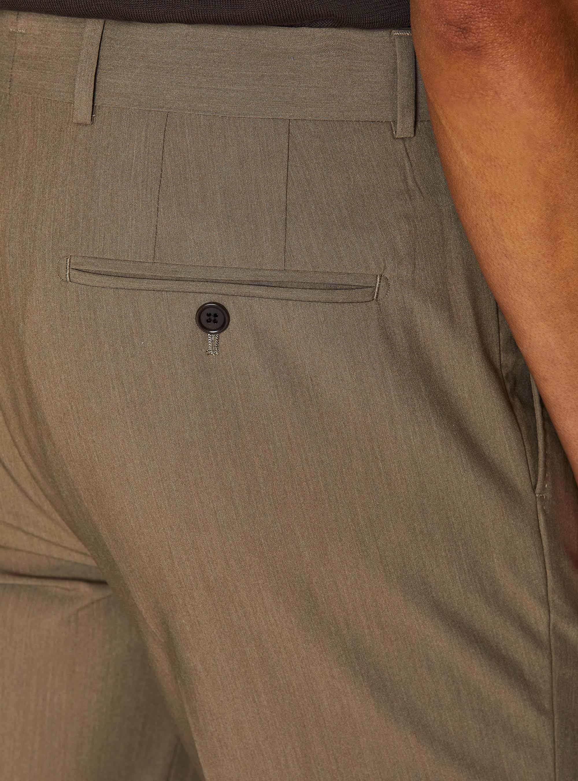 Slim-fit suit trousers, MUD