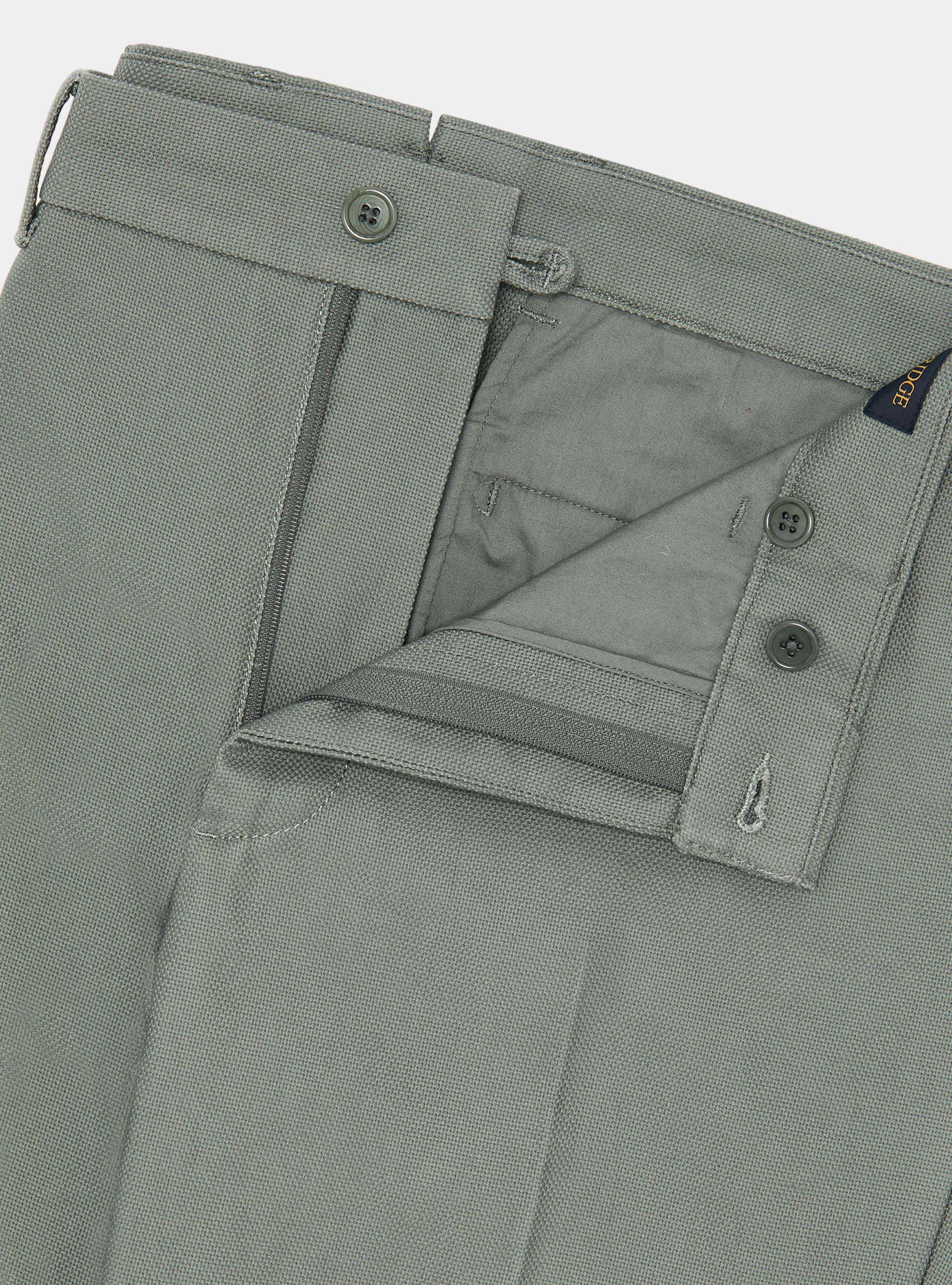 Pantalón chino slim fit de algodón reforzado, SALVIA 0602C