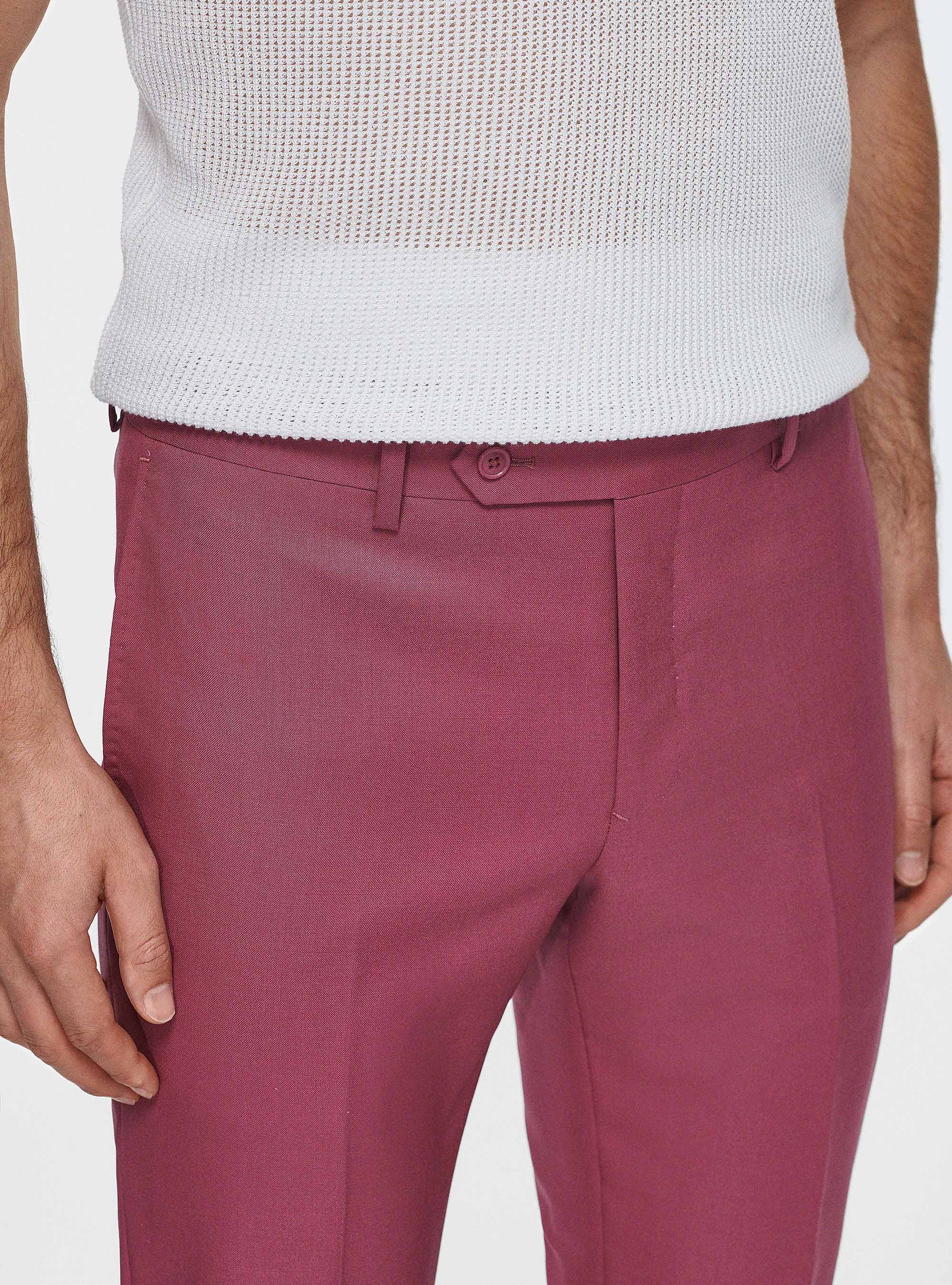 Pantaloni in pura lana Vitale Barberis Canonico, CIPOLLA