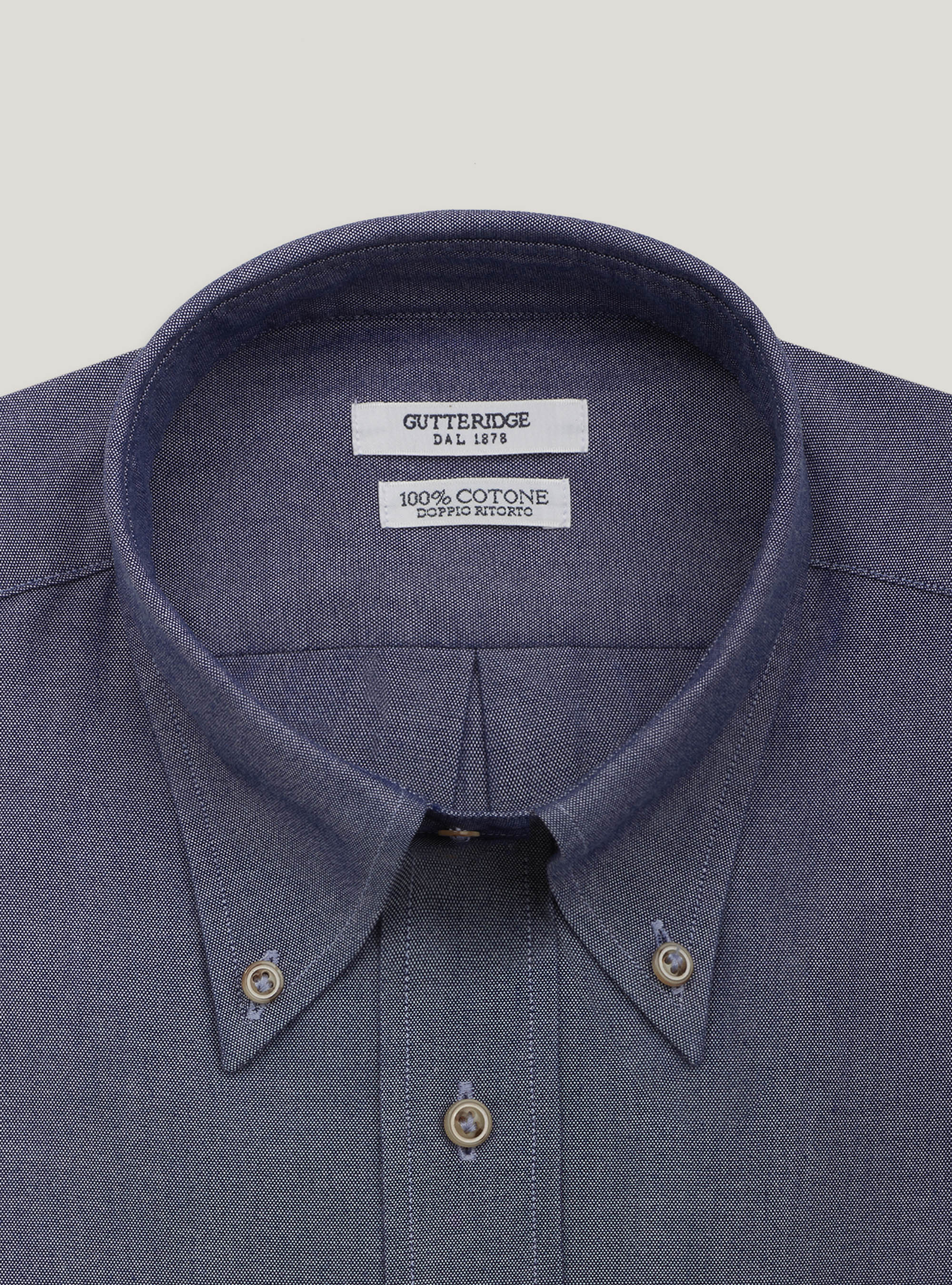 Camisa de algodón oxford comfort, AZUL MARINO